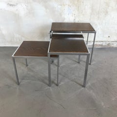 1960s Nesting Tables Turnable Tops by Cees Braakman for Pastoe