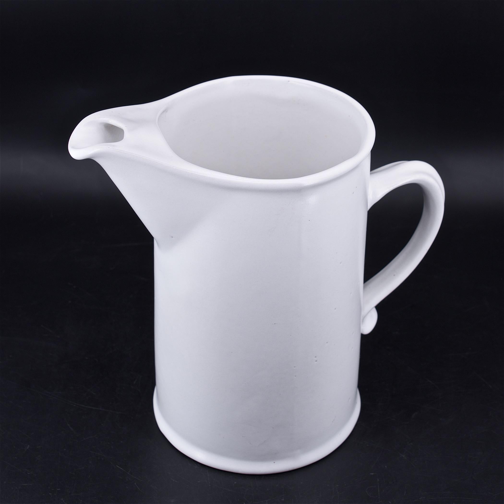 large white ceramic pitcher