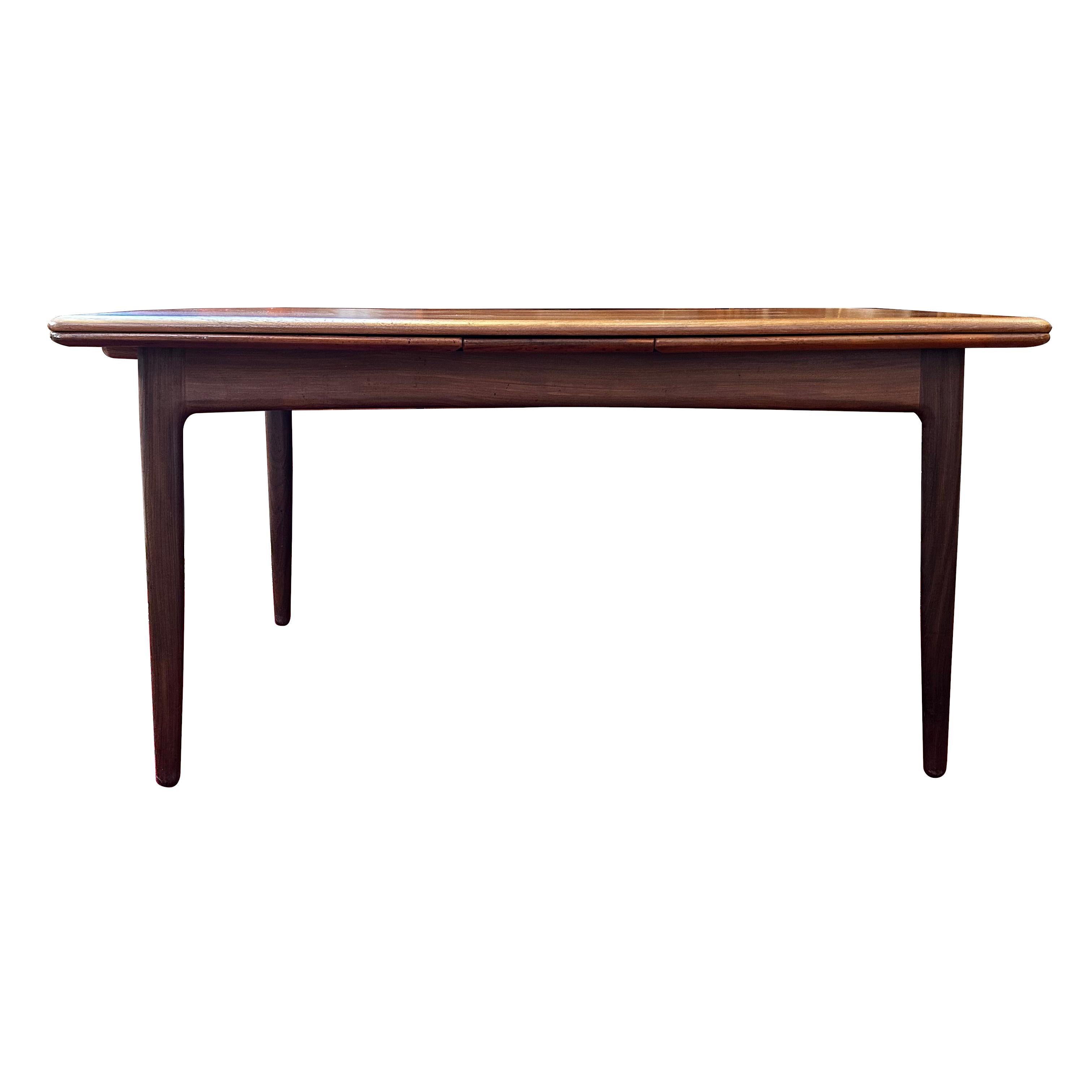 Mid-20th Century 1960s Niels Moller Danish Modern Teak Extension-Leaf Dining Table