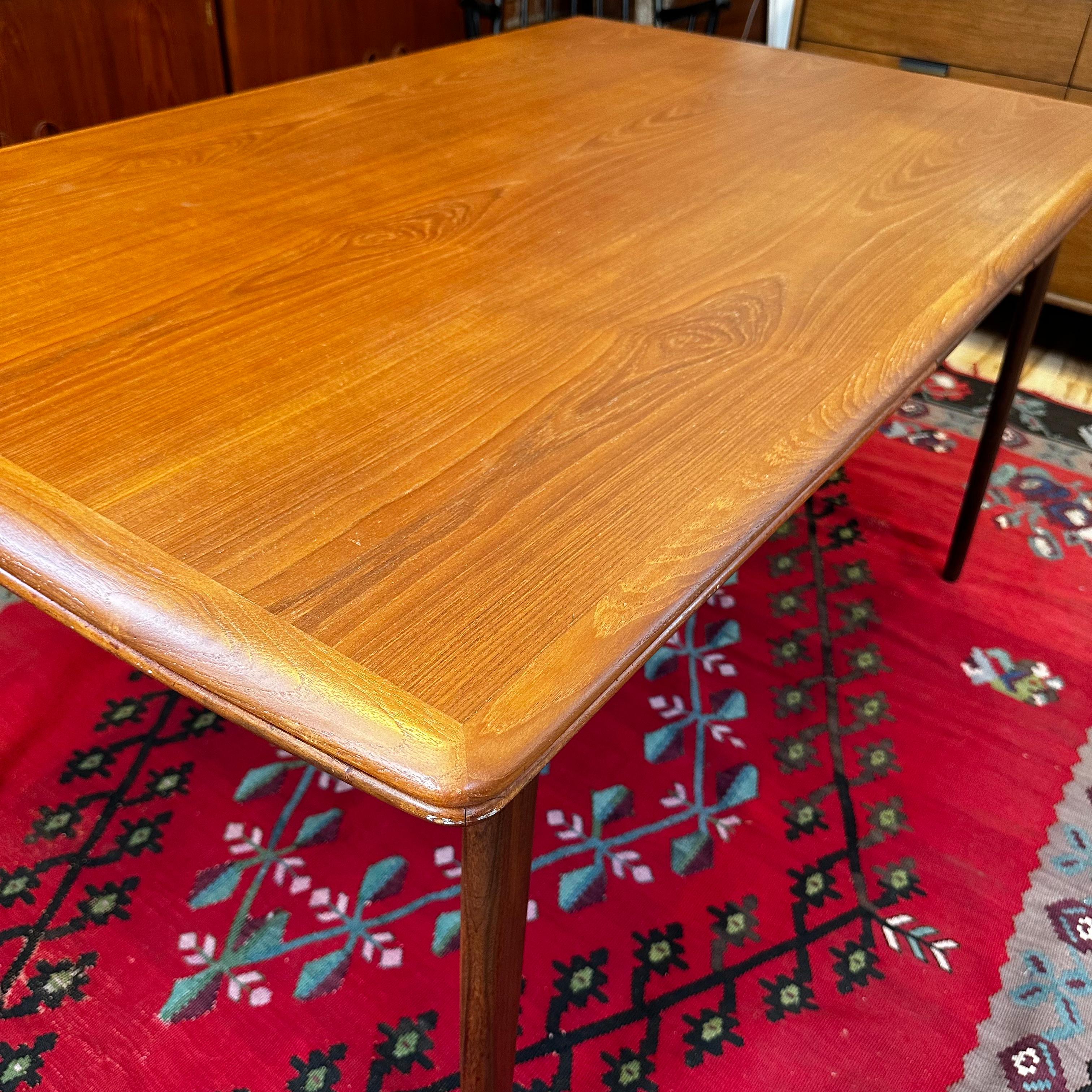 1960s Niels Moller Danish Modern Teak Extension-Leaf Dining Table 3