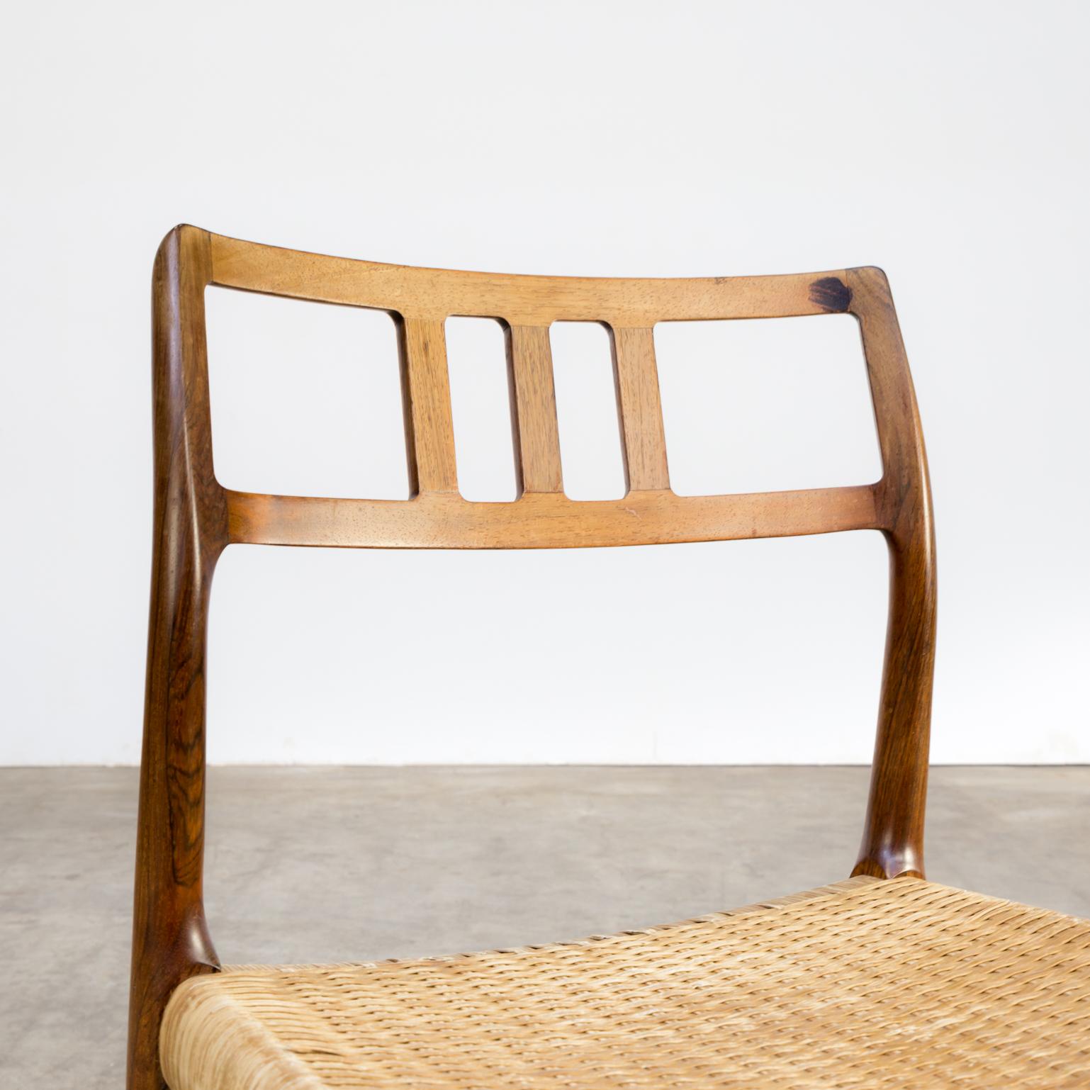 1960s Niels Otto Møller Model 79 Chairs for J.L Moller For Sale 7