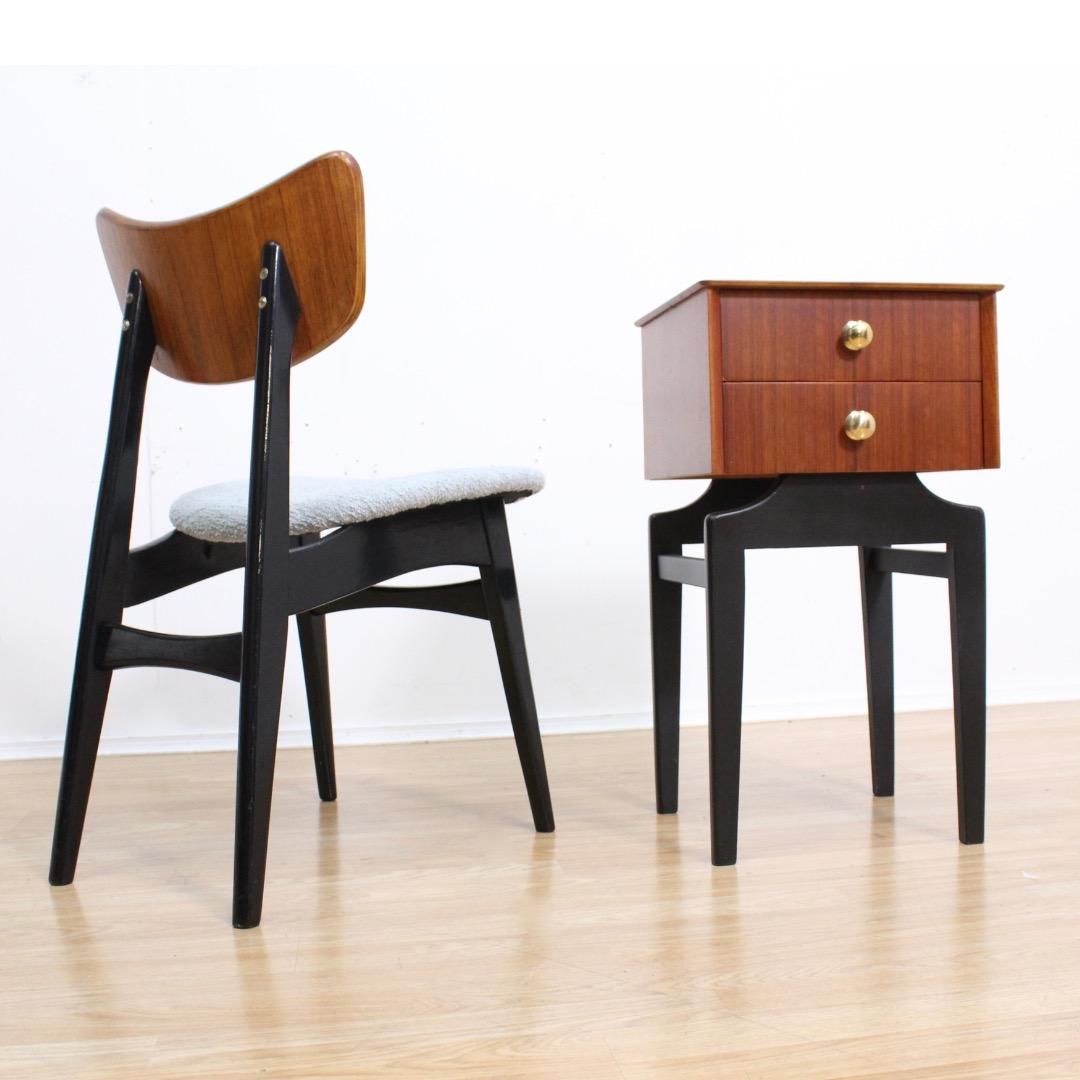 Britannico Comodino anni '60 in tola e nero in vendita