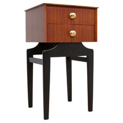 1960s Nightstand in Tola & Black