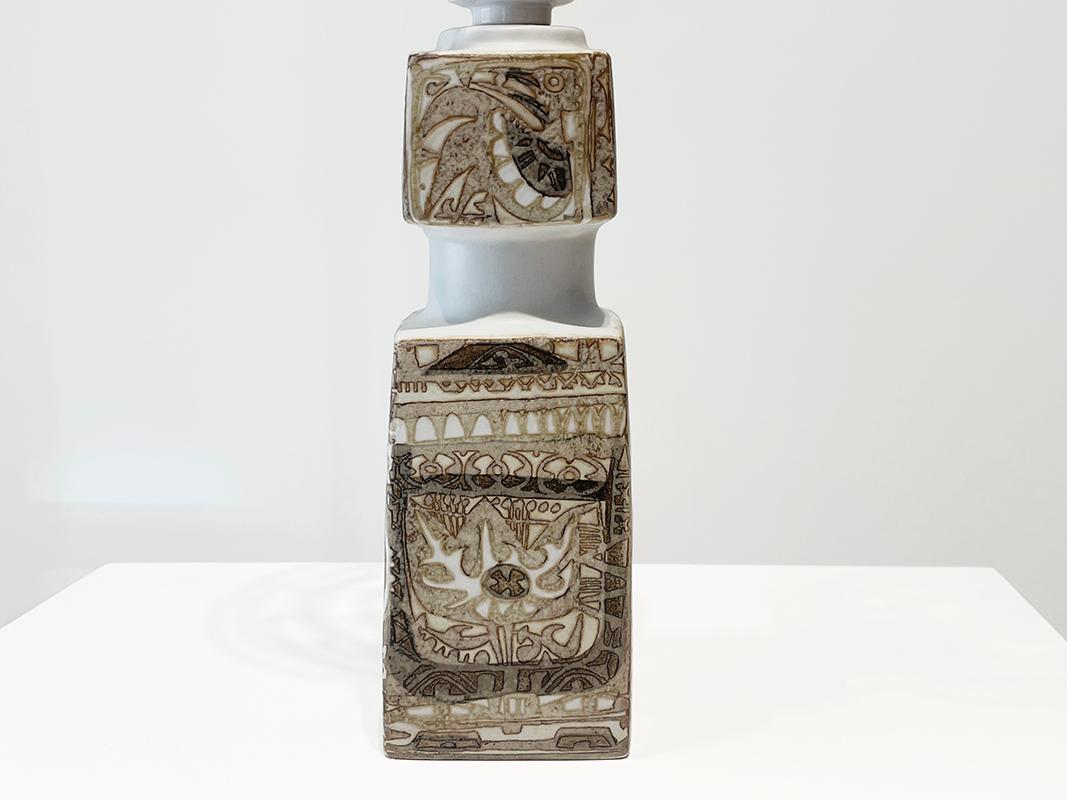 Glazed 1960s Nils Thorsson, Royal copenhagen Table Lamp For Sale