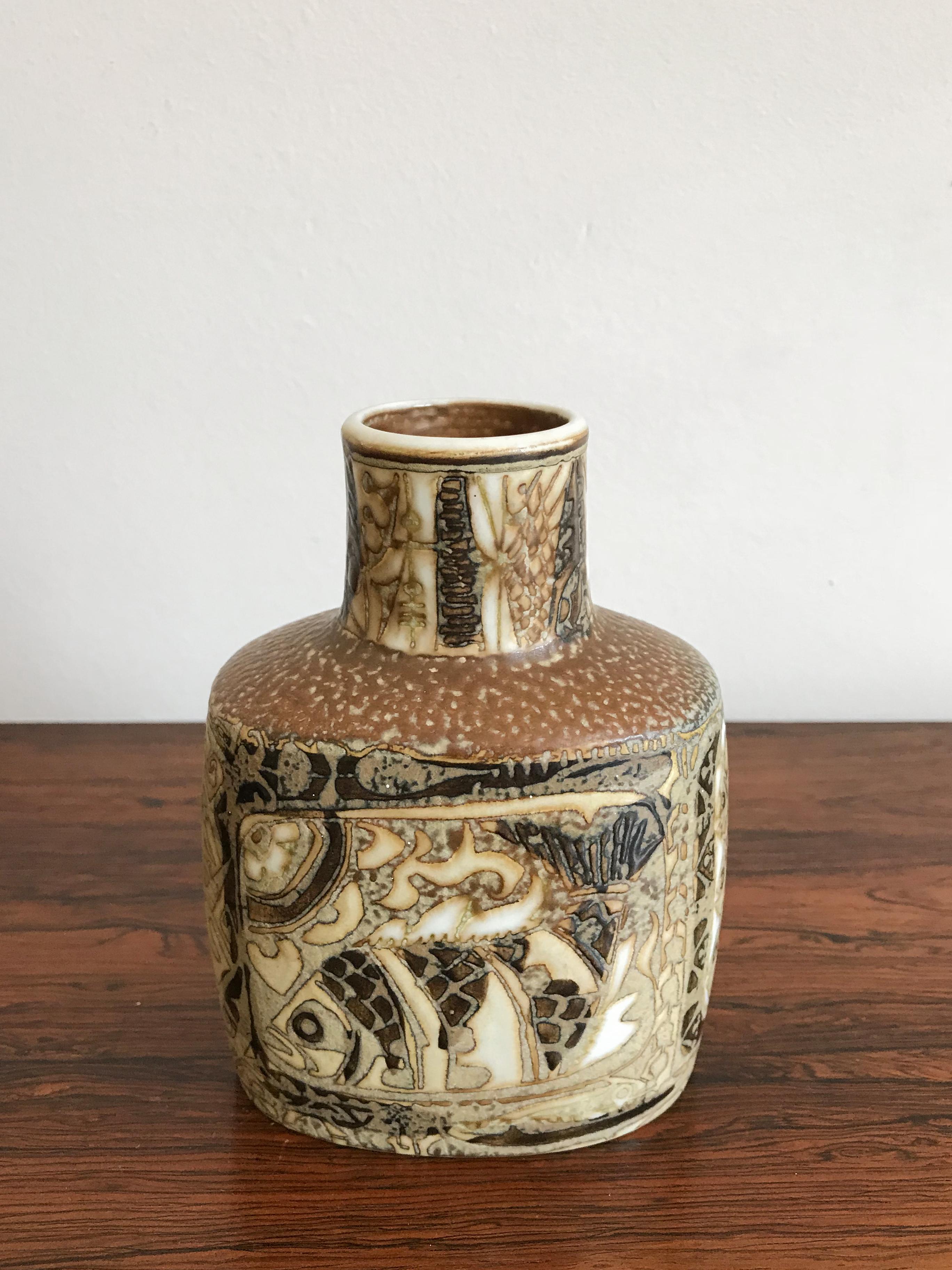 1960s Nils Thorsson Scandinavian Ceramic Vases for Royal Copenhagen 3