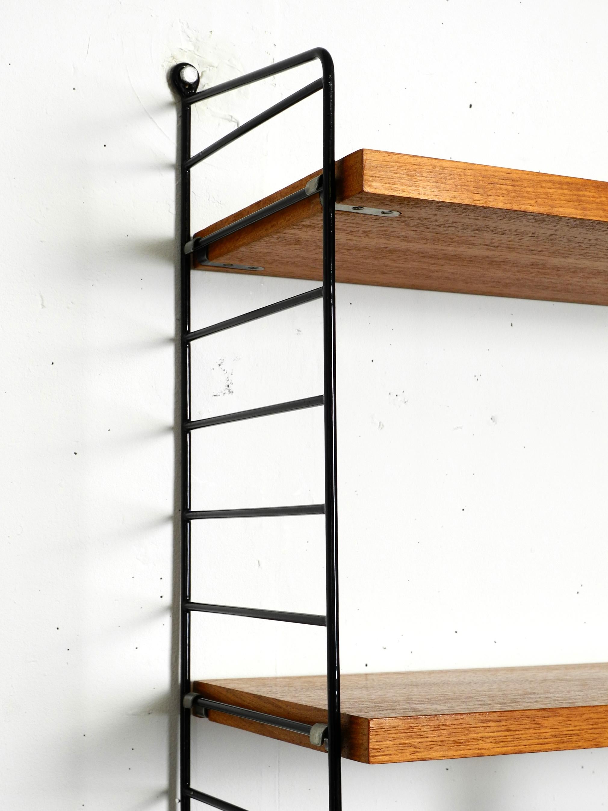 1960s Nisse Strinning Teak String Shelf with Drawers, Newspaper Rack and Shelves 8