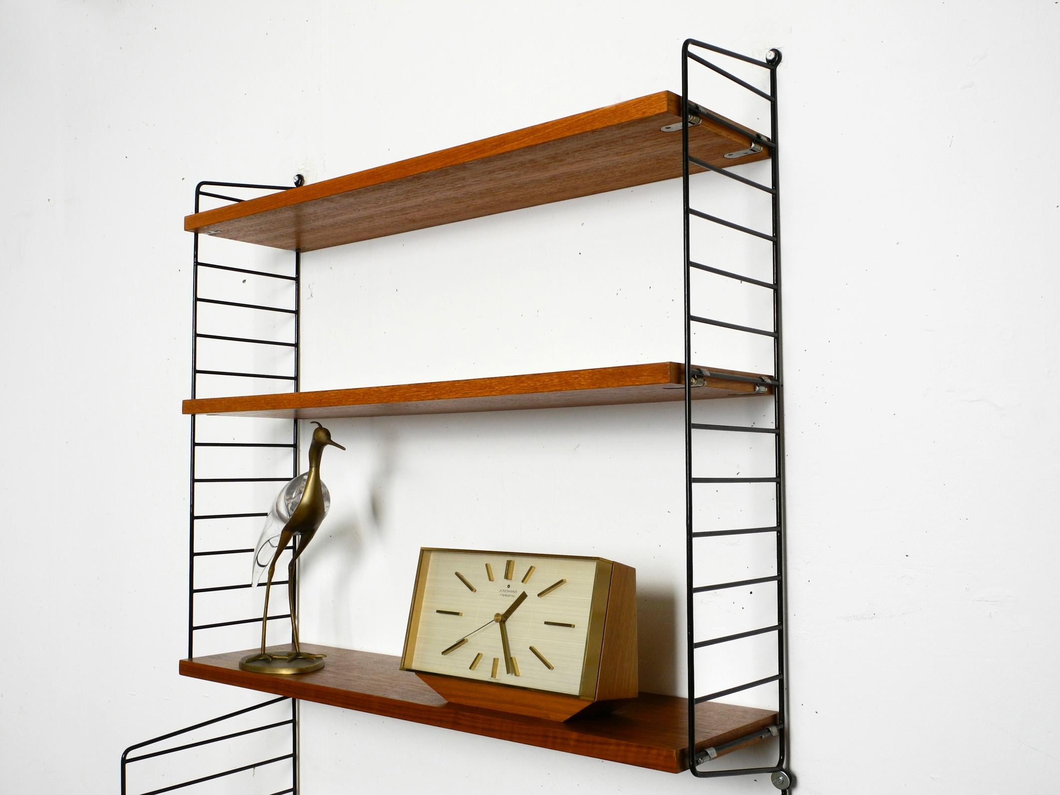 1960s Nisse Strinning Teak String Shelf with Drawers, Newspaper Rack and Shelves 9