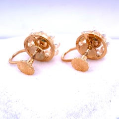 1960s Non Pierced Screw Back Akoya Pearl Earrings