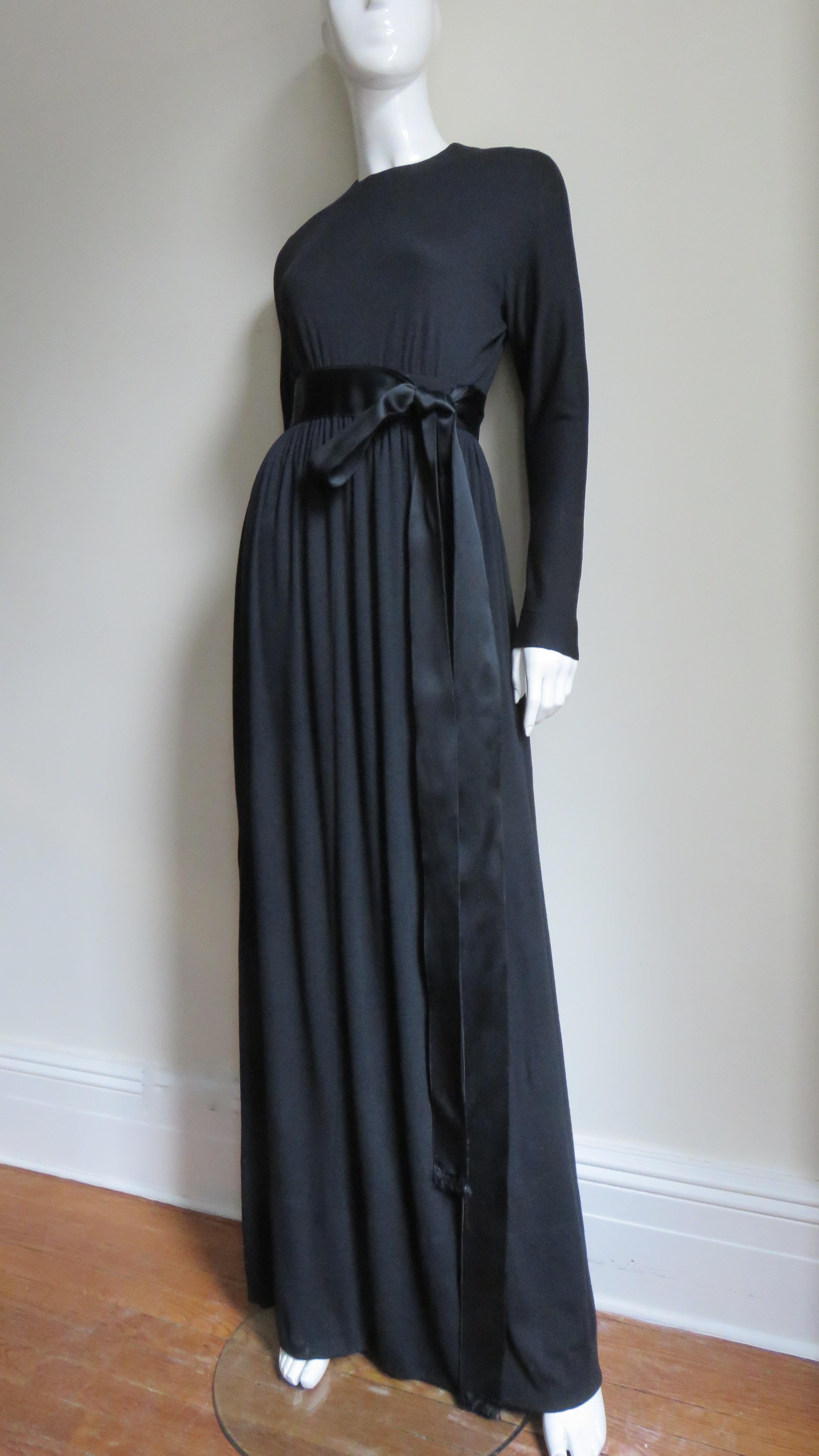  Norman Norell Maxi Dress Gown 1960s For Sale 4