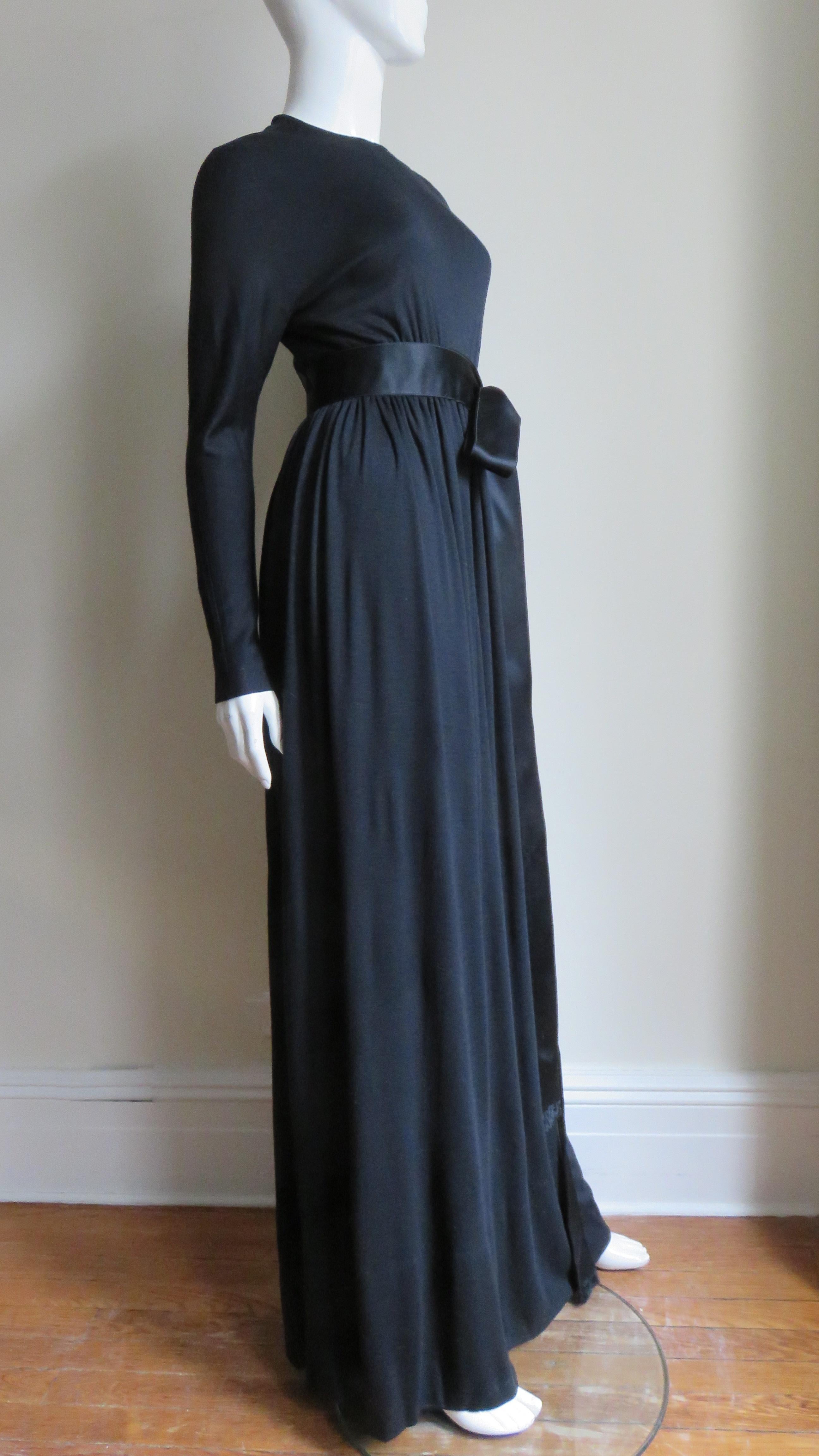  Norman Norell Maxi Dress Gown 1960s For Sale 5