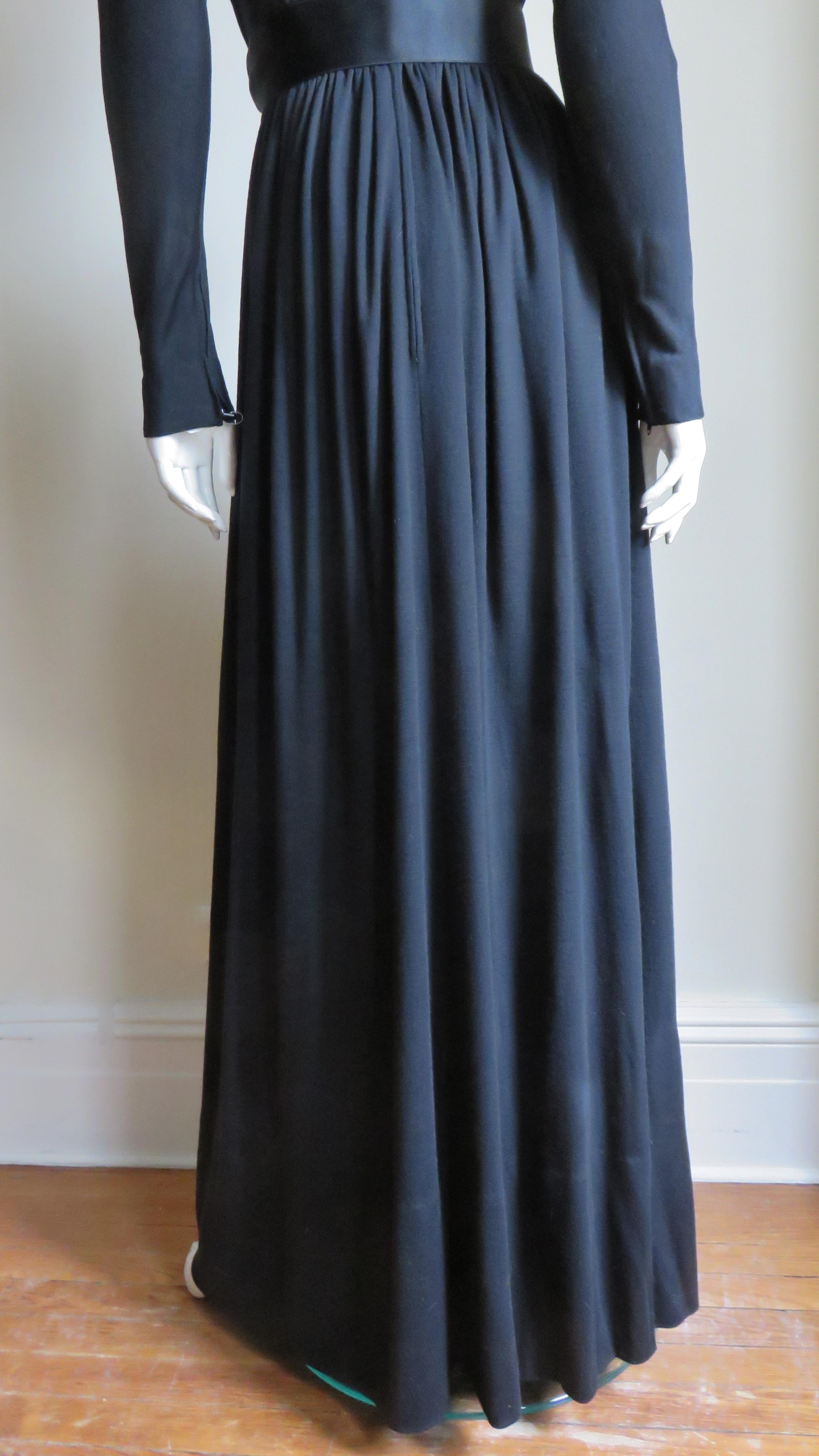  Norman Norell Maxi Dress Gown 1960s For Sale 9