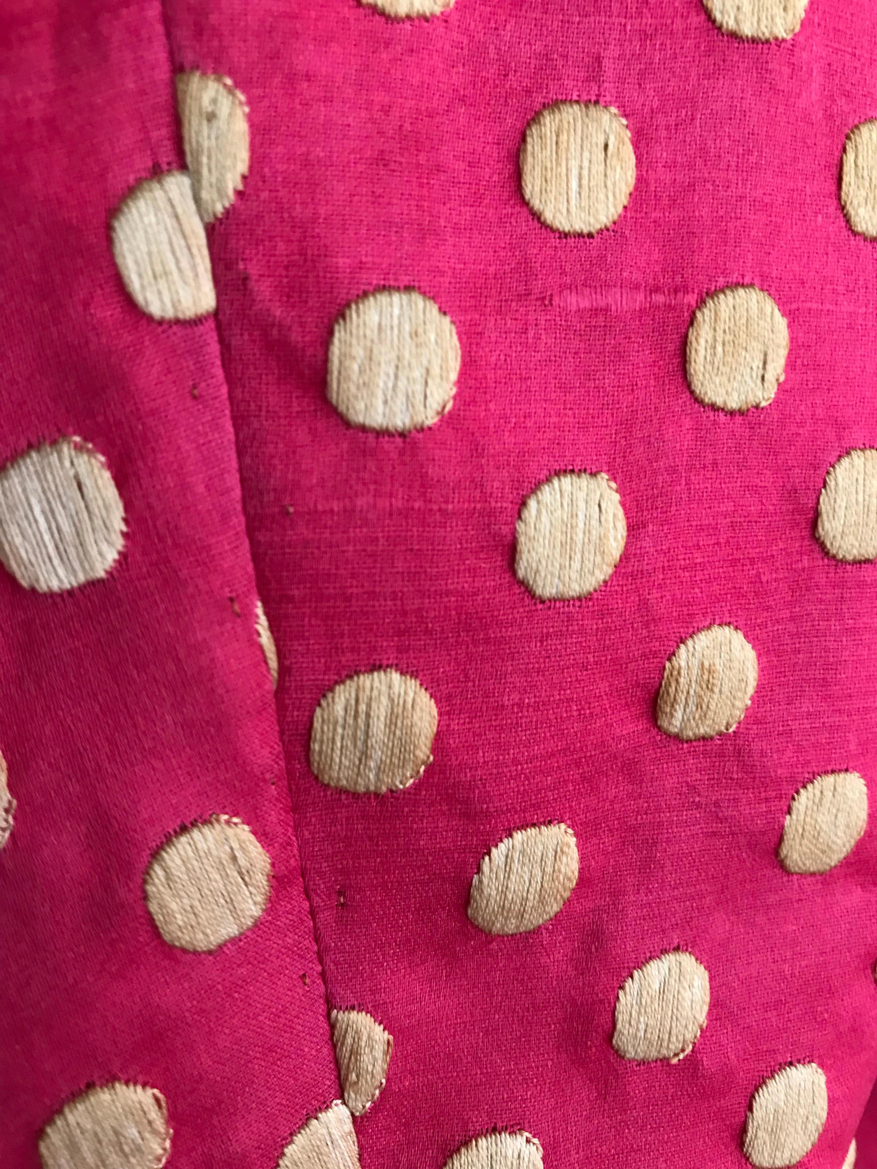 Norman Norell Dunkel, 1960er Jahre  Ärmelloser Maxi aus rosa Seide  Kleid  und Jacke  im Angebot 1