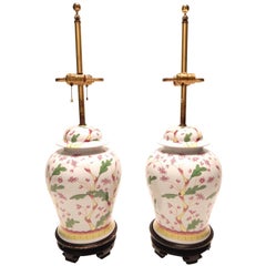 Used 1960s Norman-Perry Asian Chinoiserie Ginger Jar Lamps