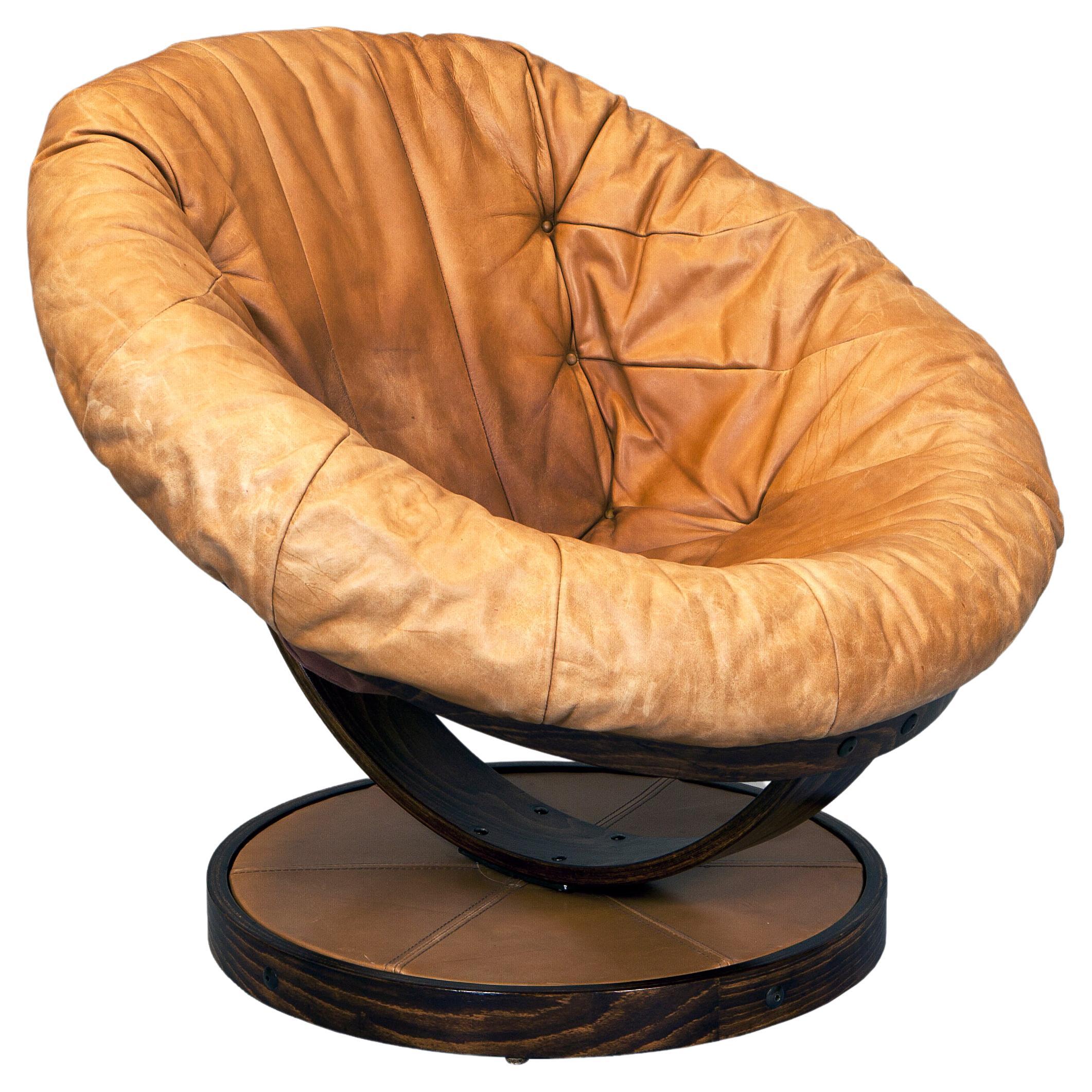 Fauteuil pivotant norvégien à bulles des années 1960