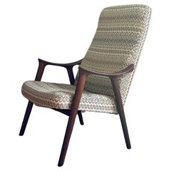 Sedia da salotto con schienale alto norvegese del 1960 di Rastad & Relling