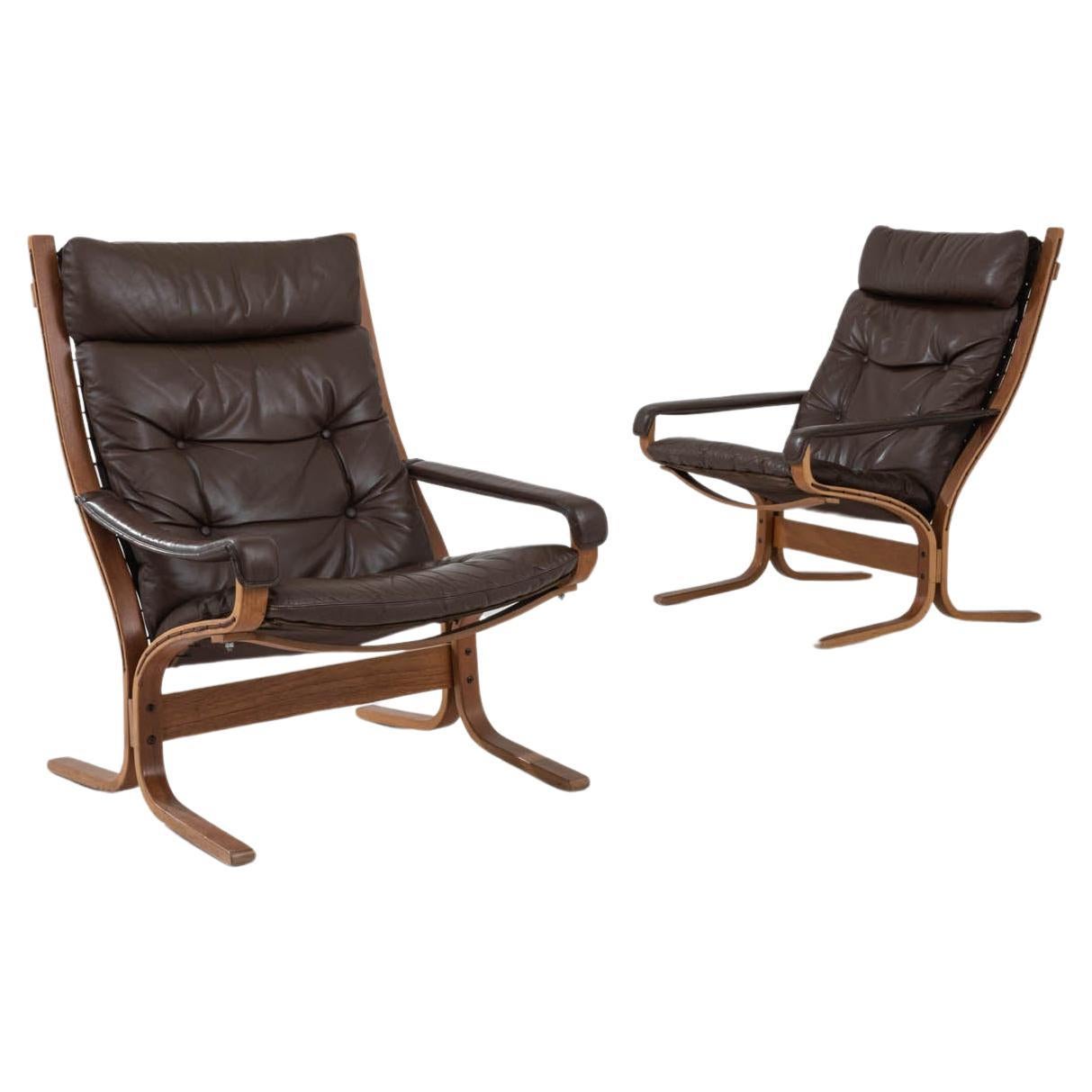 1960s Norwegian Lounge Armchairs By I. Relling, Westnofa, a Pair For ...