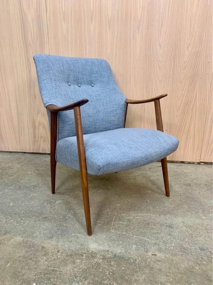 Silla y otomana noruegas de los años 60 Moderno de mediados de siglo en venta