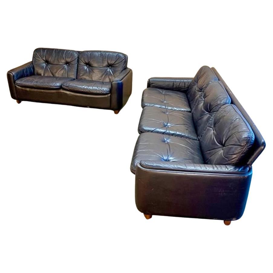 Featured on the set of 50 Shades of Grey (this actual piece), we’re proud to present this beautifully aged leather sofa, crafted in Norway during the 1960s. Showcasing exceptional craftsmanship and understated rosewood legs, this piece effortlessly