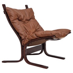 1960s, Norwegian "Siesta" Chair by Ingmar Relling, Leather and Bentwood