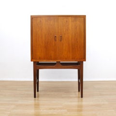 1960s Norwegian Teak Bar Liquor Cabinet by TorbJørn Afdal
