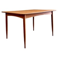 Vintage 1960s Norwegian Teak Dining Table with Two Leaves