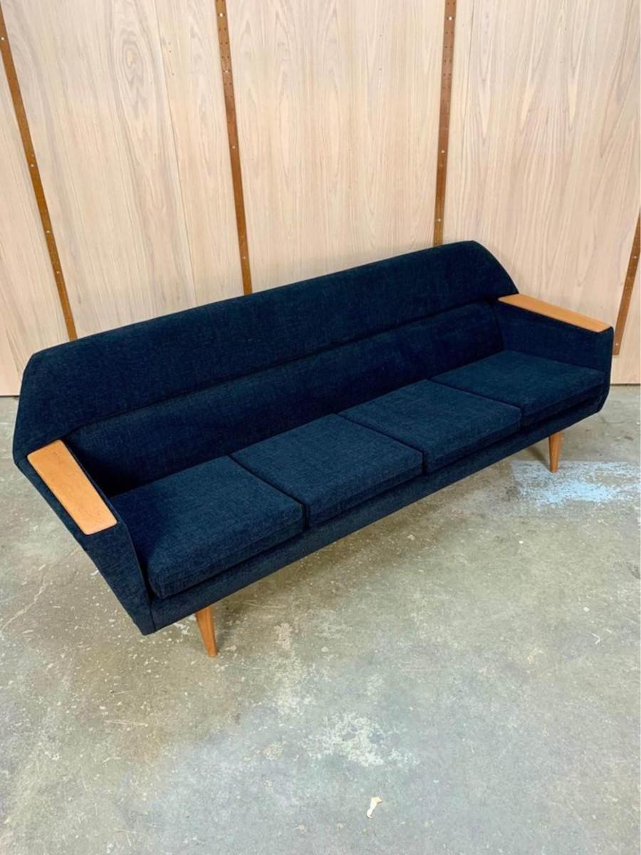 Mid-Century Modern 1960s Norwegian Teak Sofa