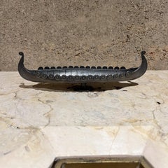 1960s Norwegian Tinn Viking Ship Decorative Art Bowl OSEBERGSKIPET Oseberg Ship