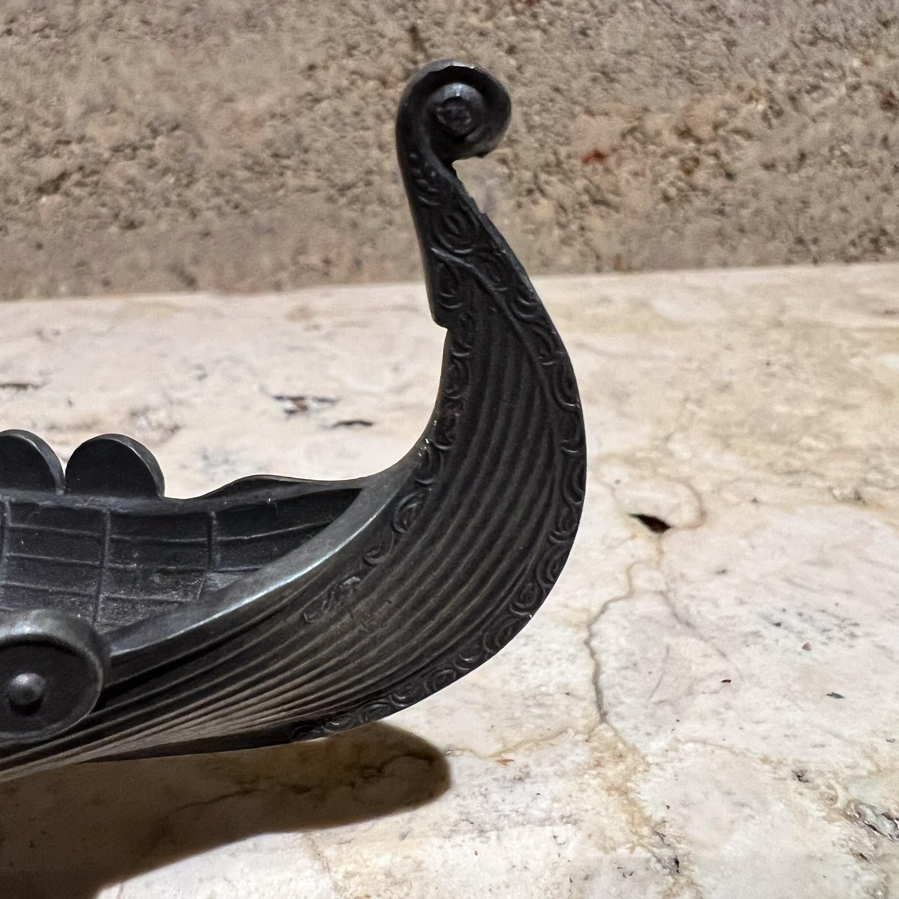 Cuenco noruego de 1960 Tinn Barco vikingo Art Decor Moderno de mediados de siglo en venta