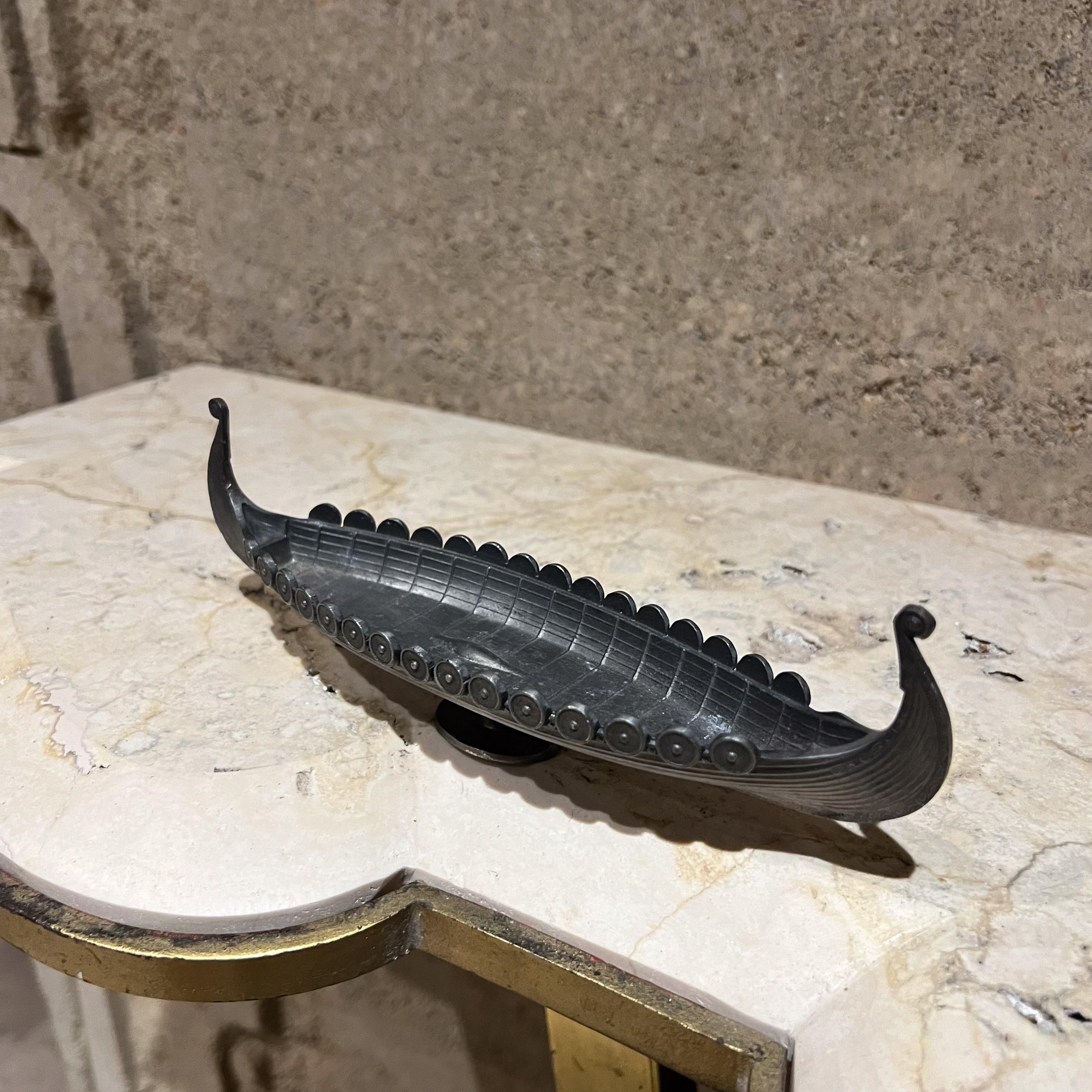 Cuenco noruego de 1960 Tinn Barco vikingo Art Decor Noruego en venta