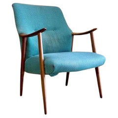 1960s Norwegian Walnut Lounge Chair