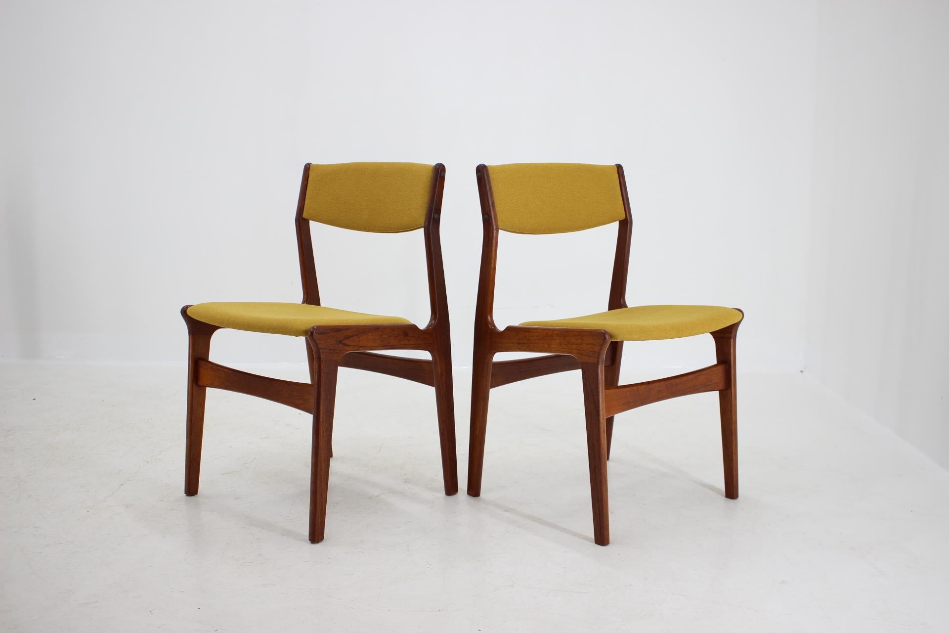 Mid-Century Modern 1960s Nova Mobler Danish Teak Dining Chairs, Set of 4