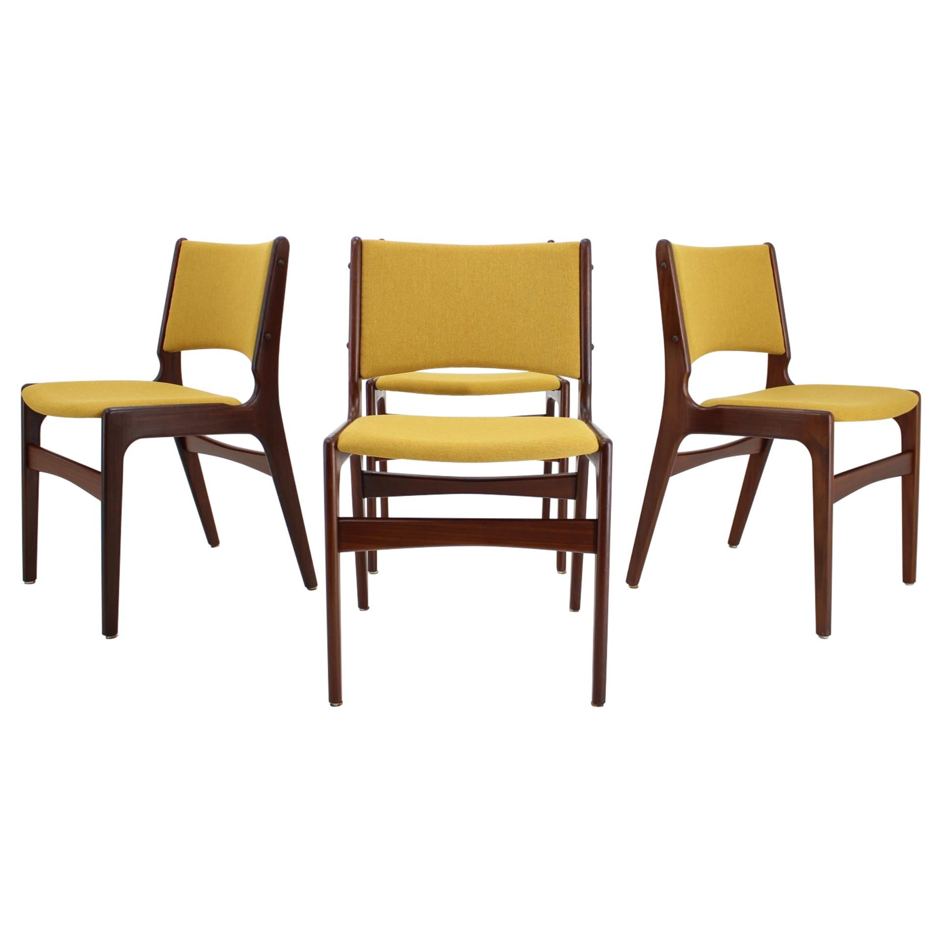 1960s Nova Mobler Danish Teak Dining Chairs, Set of 4