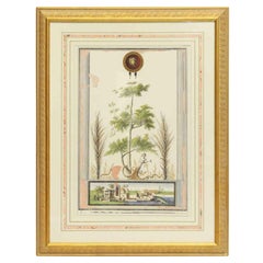 1960s NYC Waldorf Astoria Hotel Framed Print of Roman Palms by Filpo Morghenf