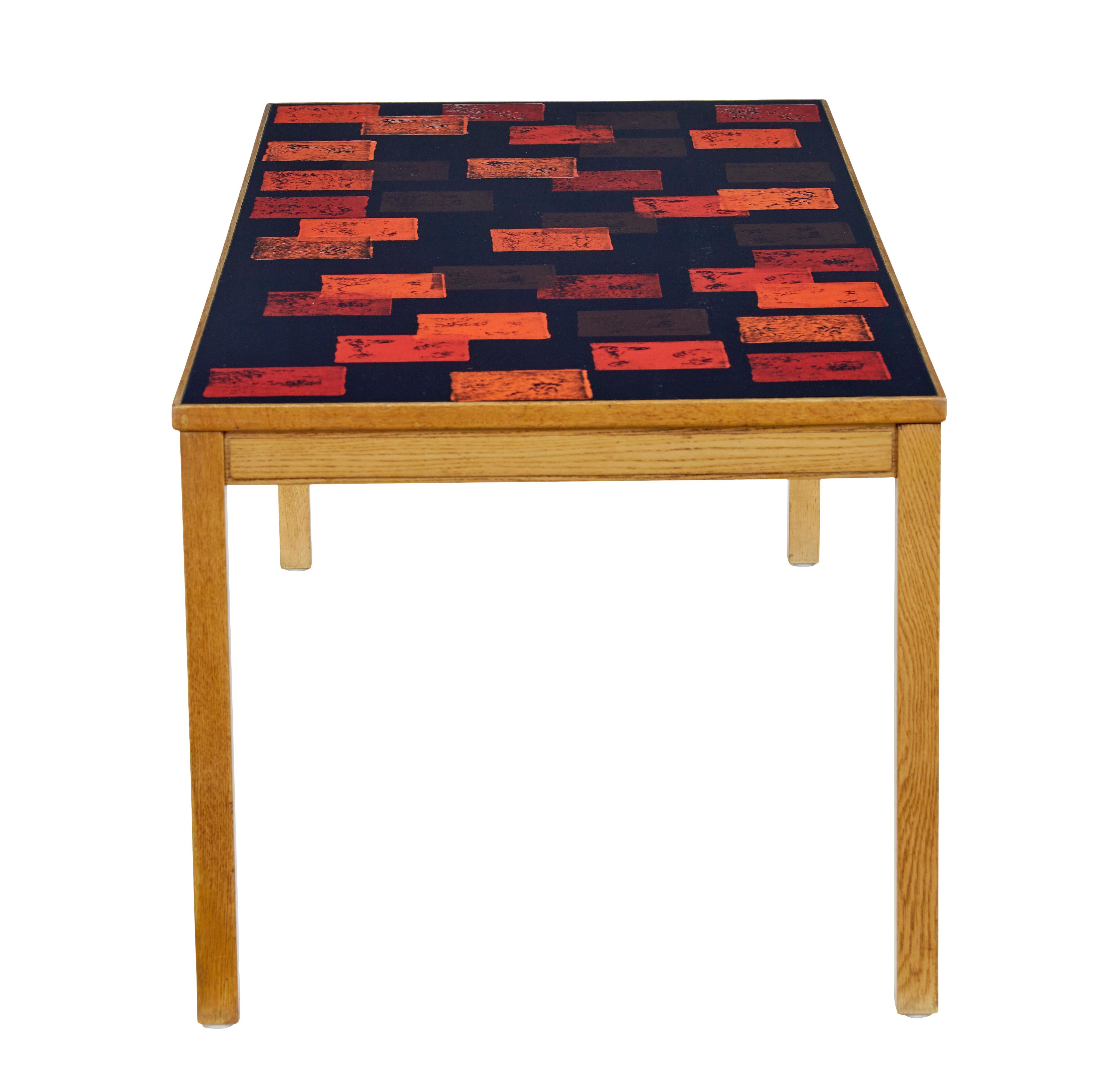 20th Century 1960’s oak art coffee table by David Rosen and Per Torneman For Sale