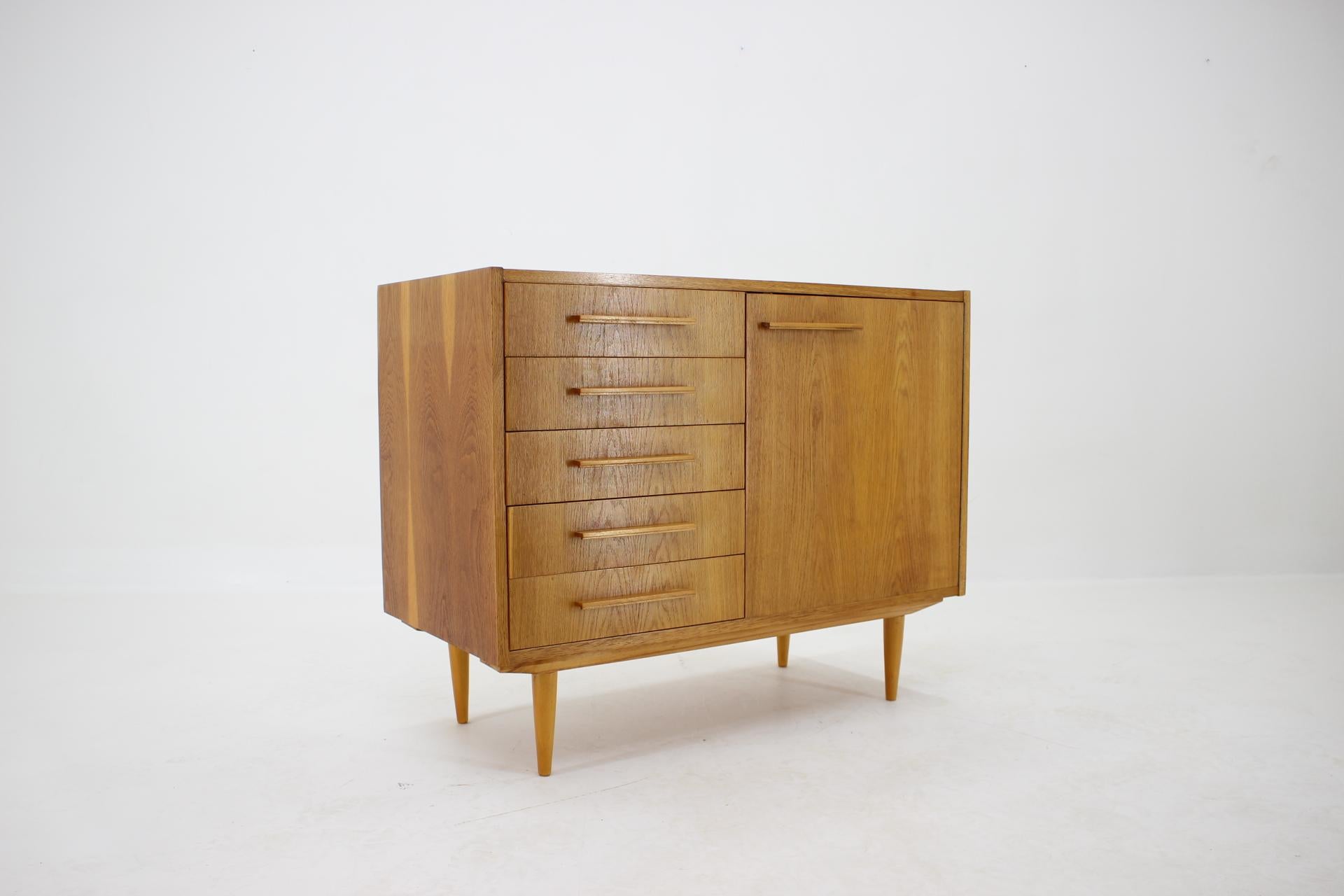 Mid-20th Century 1960s Oak Cabinet, Czechoslovakia For Sale
