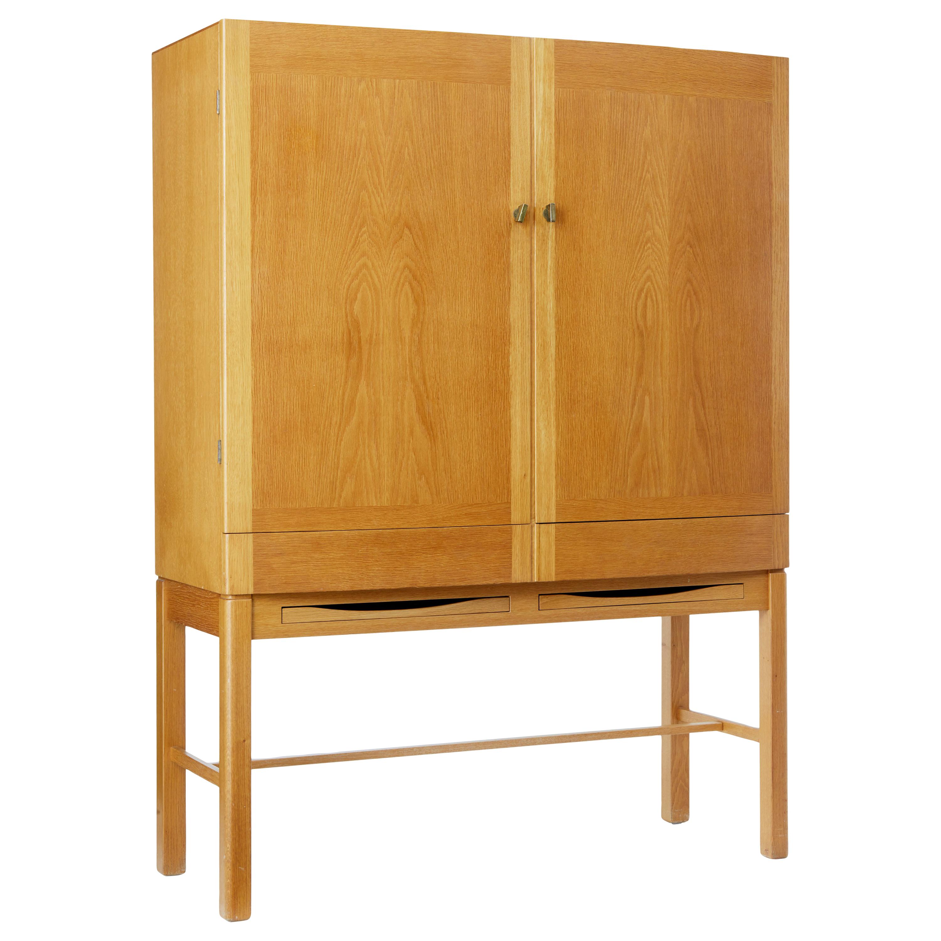 1960's Oak Cabinet on Stand by Gunnar Mystrand for Kallemo