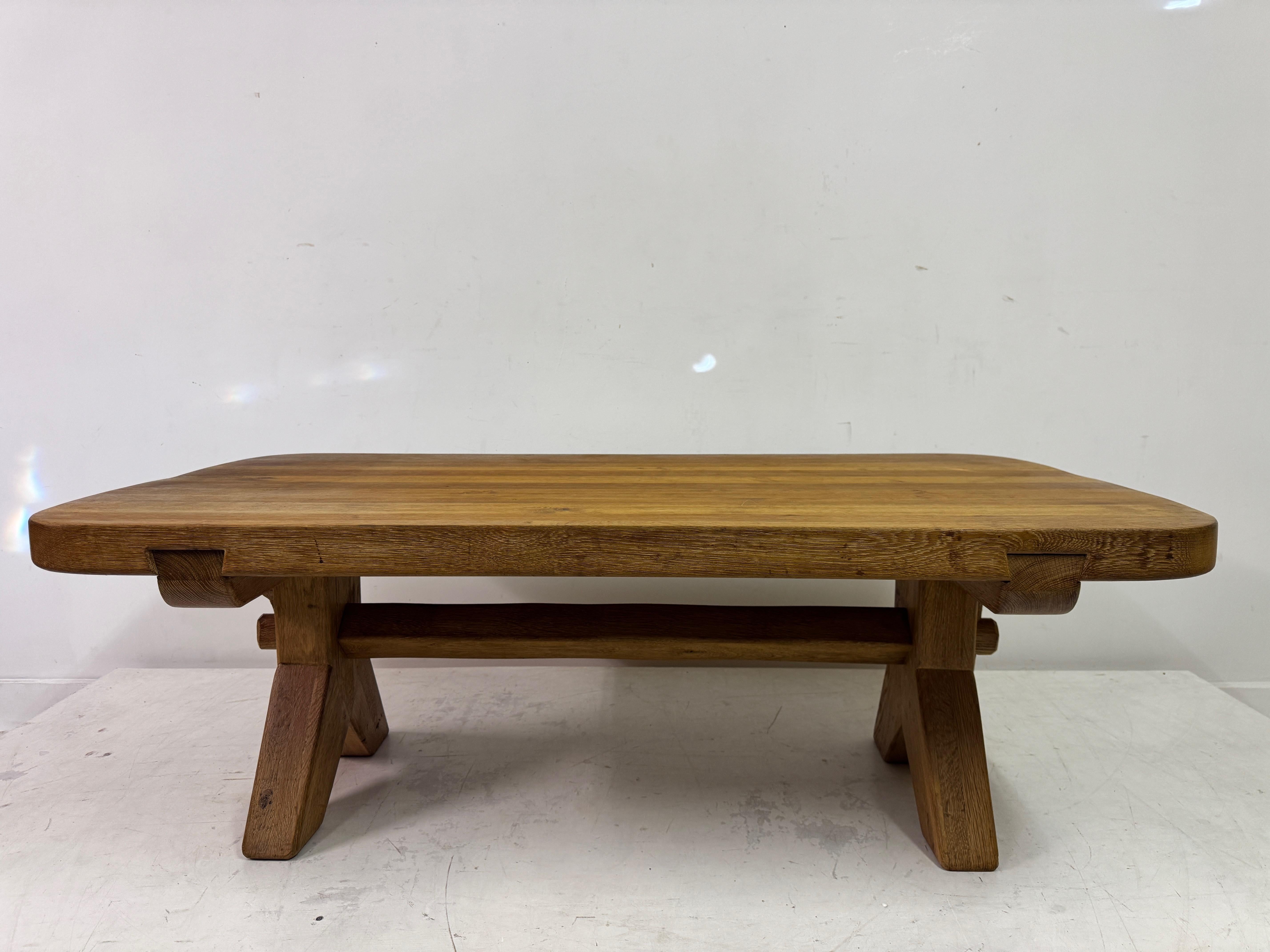20ième siècle Table basse en Oak Oak des années 1960 par De Puydt en vente