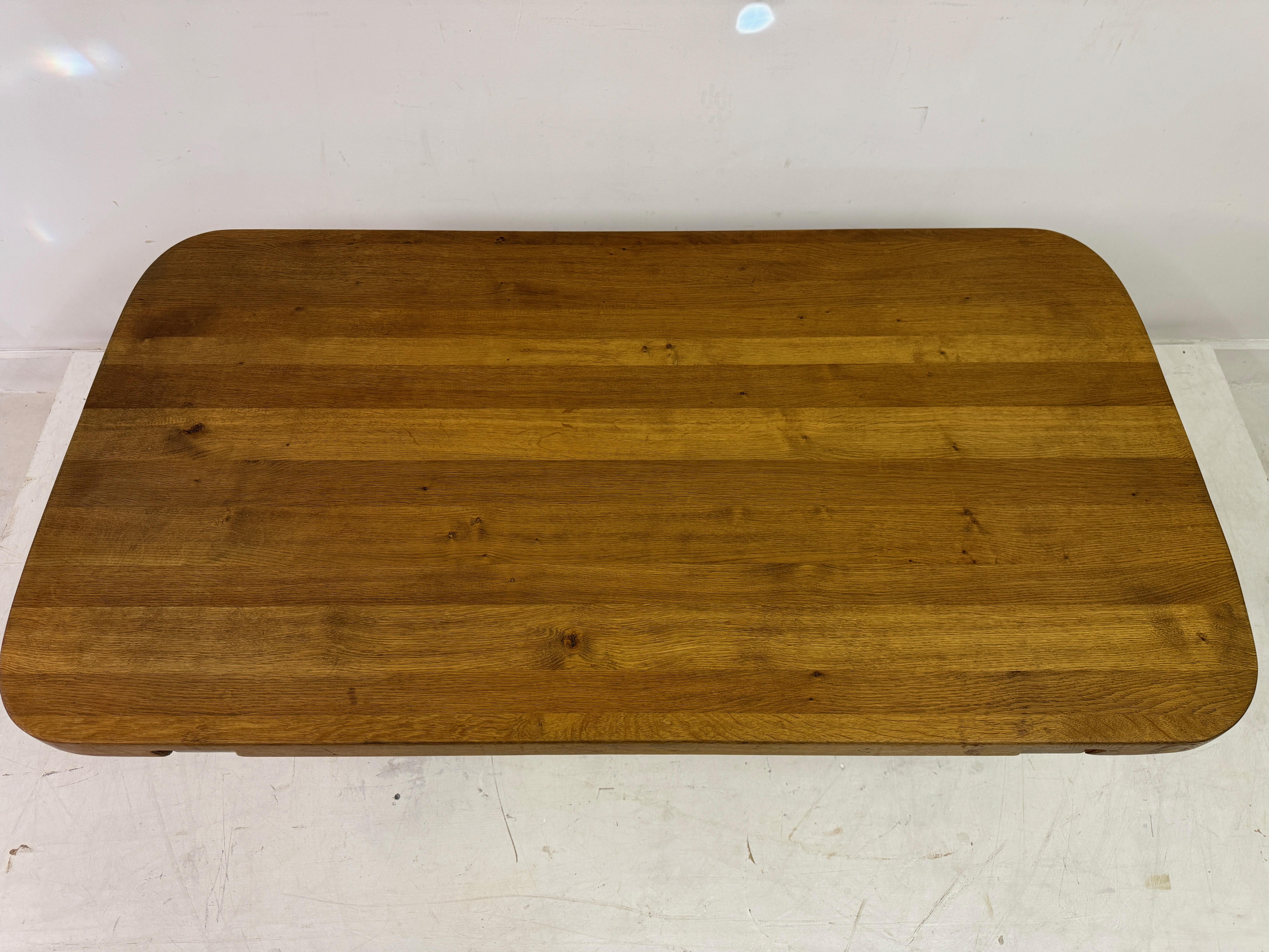 Table basse en Oak Oak des années 1960 par De Puydt en vente 2