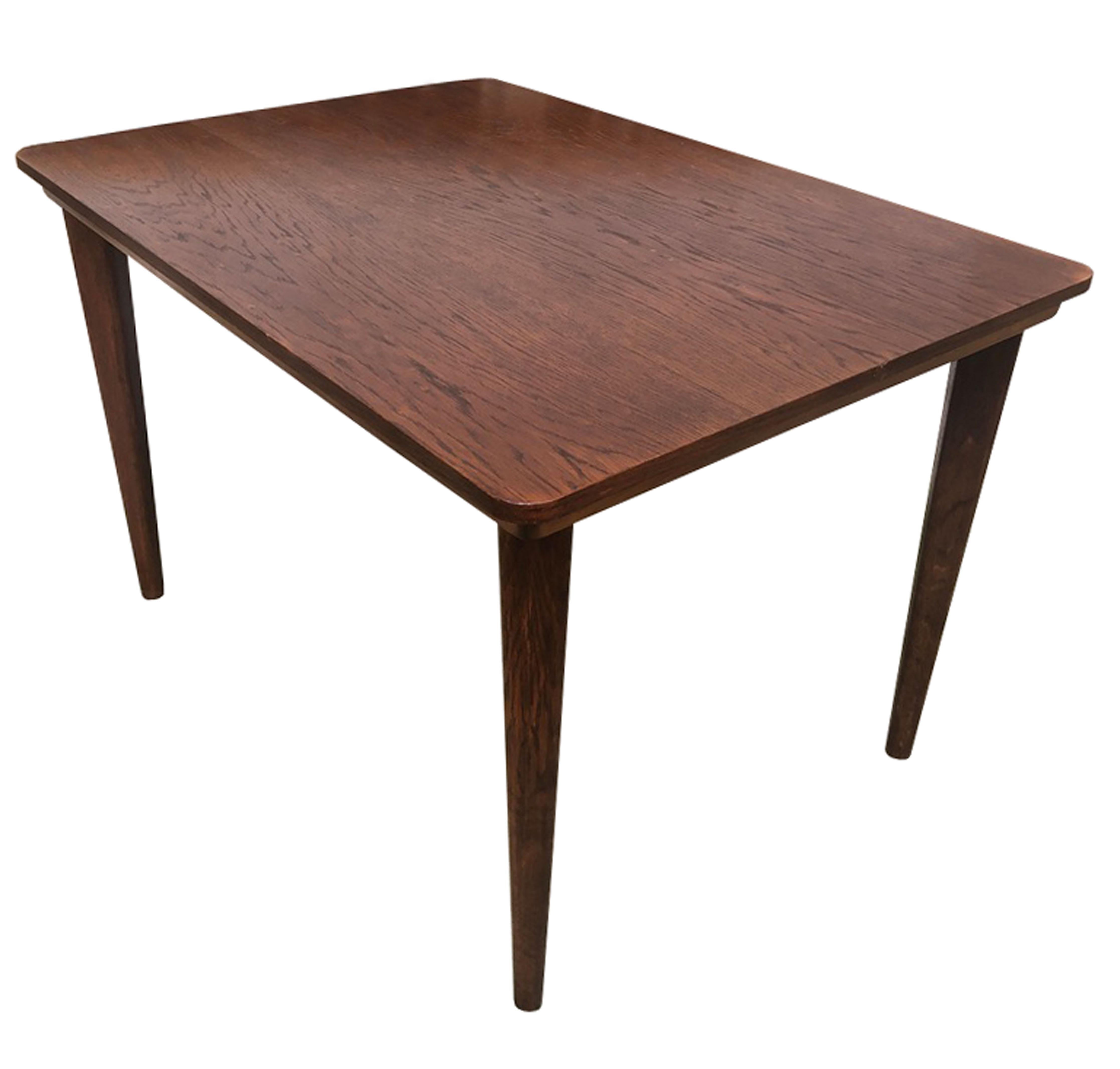 1960's Oak DIning Table by UP Zavody In Good Condition For Sale In Brno, CZ