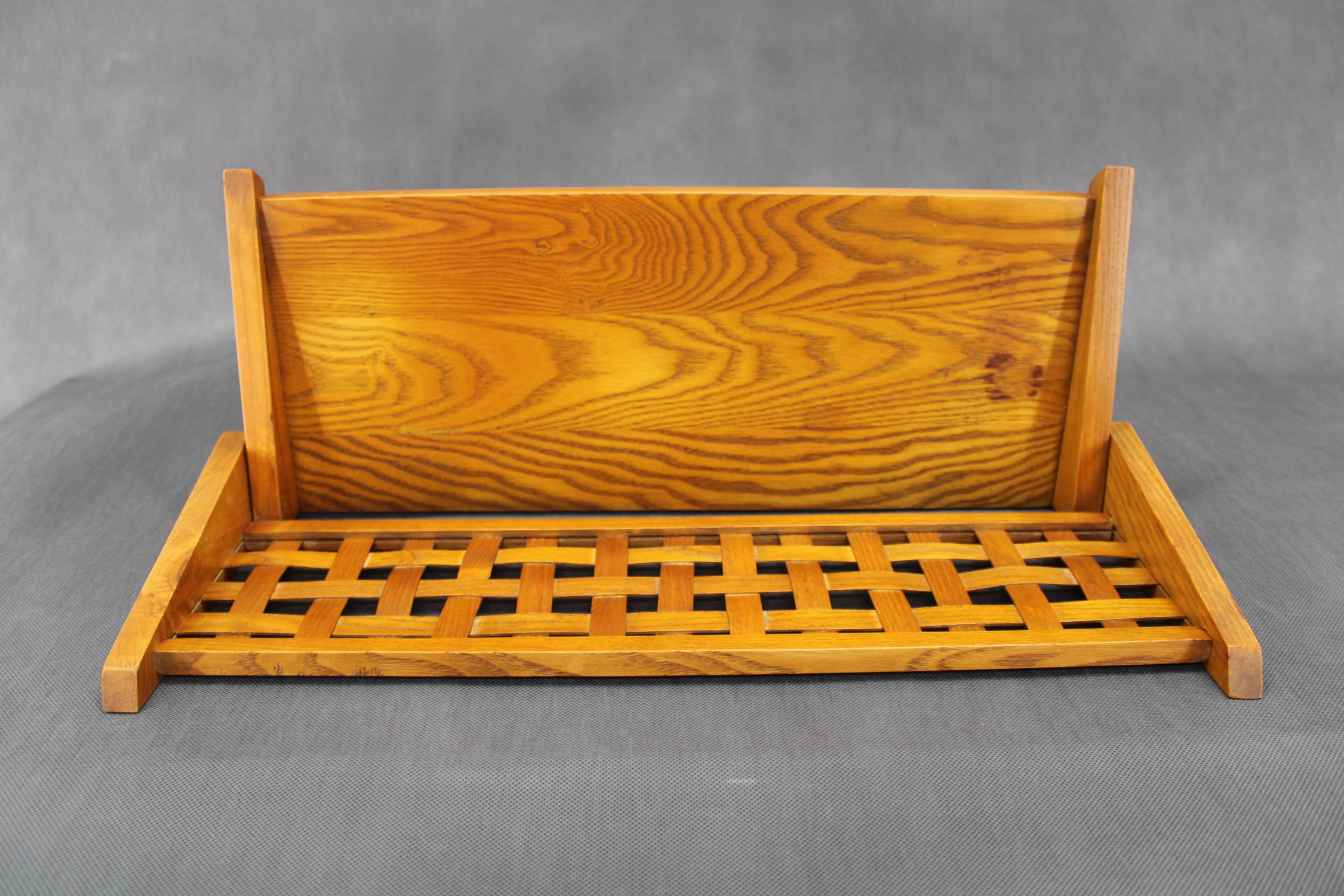 1960s Oak Folding Shelf By ULUV, Czechoslovakia For Sale 2