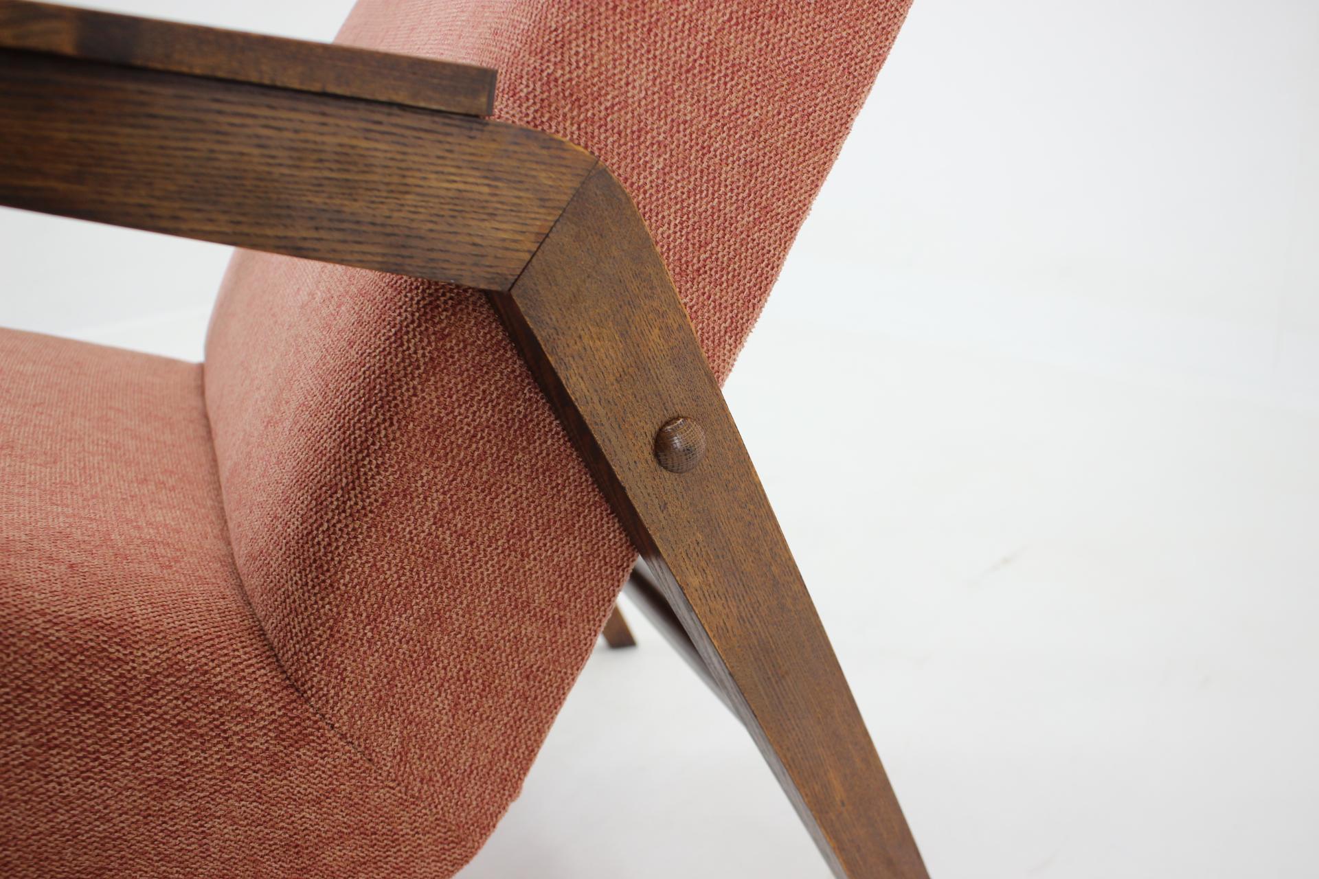 Mid-20th Century 1960s Oak Highback Chair, Denmark