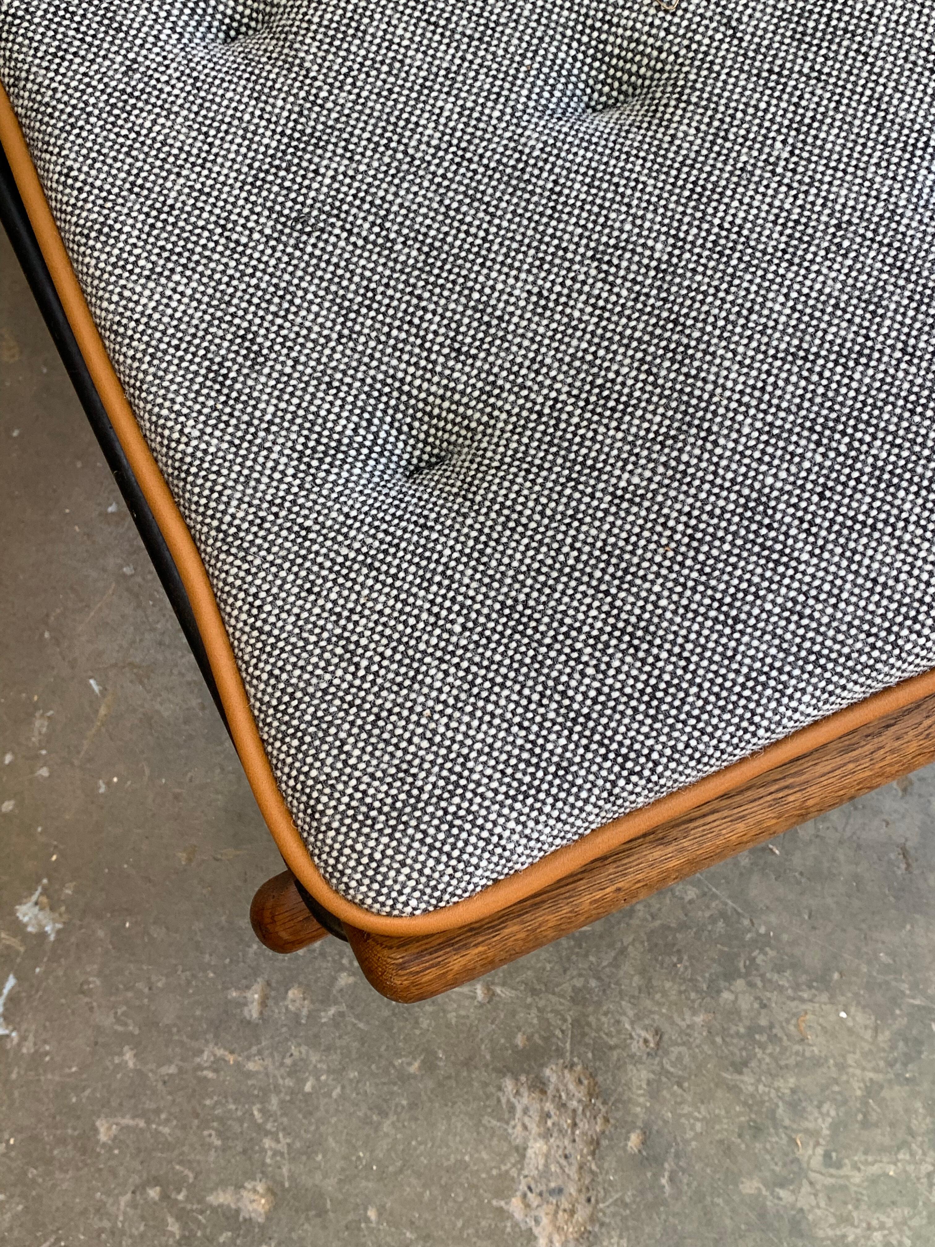 Chaise longue et pouf en Oak des années 1960  Daybed Model No No 1 by Hans Wegner for Getama en vente 8