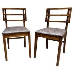 Oak Side Chairs after Paul Laszlo Glenn of Calif restored Mid-Century Modern