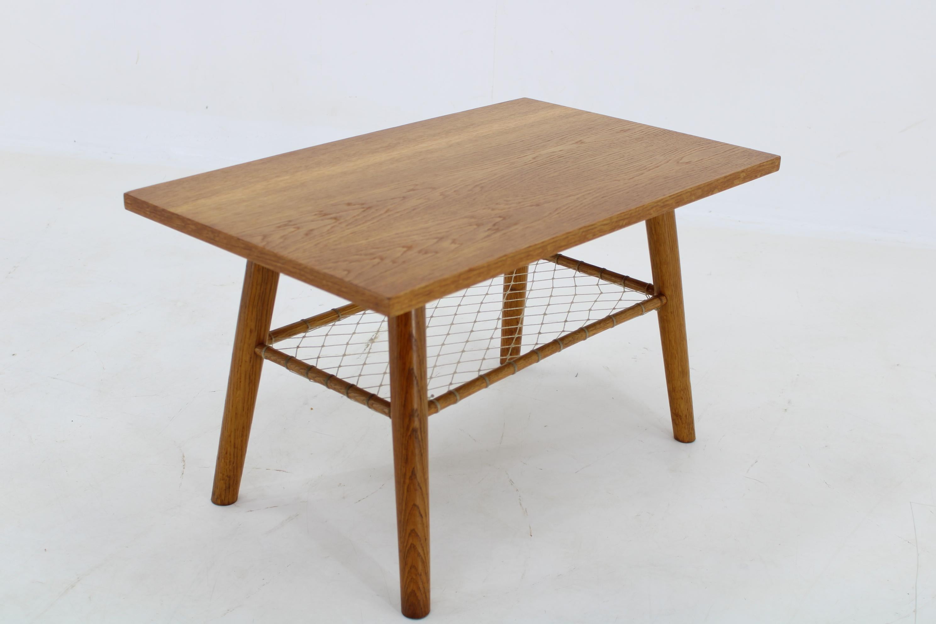 Mid-20th Century 1960s Oak Side/Coffee Table, Czechoslovakia For Sale