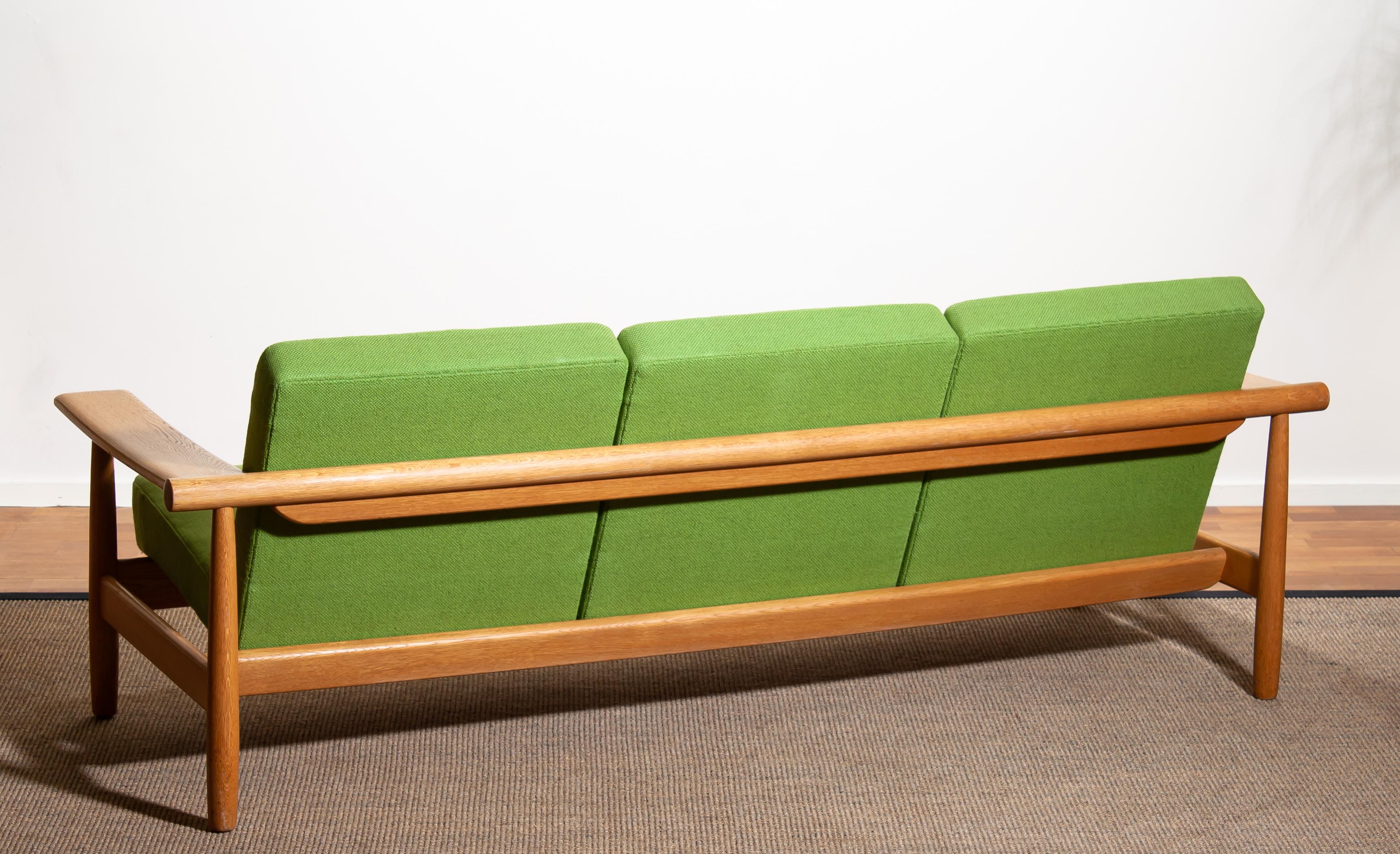1960s, Oak Sofa and Lounge Chair / Livingroom Set from Denmark in GETAMA Style 11