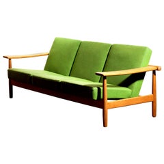 1960s, Oak Sofa from Denmark in GETAMA Style