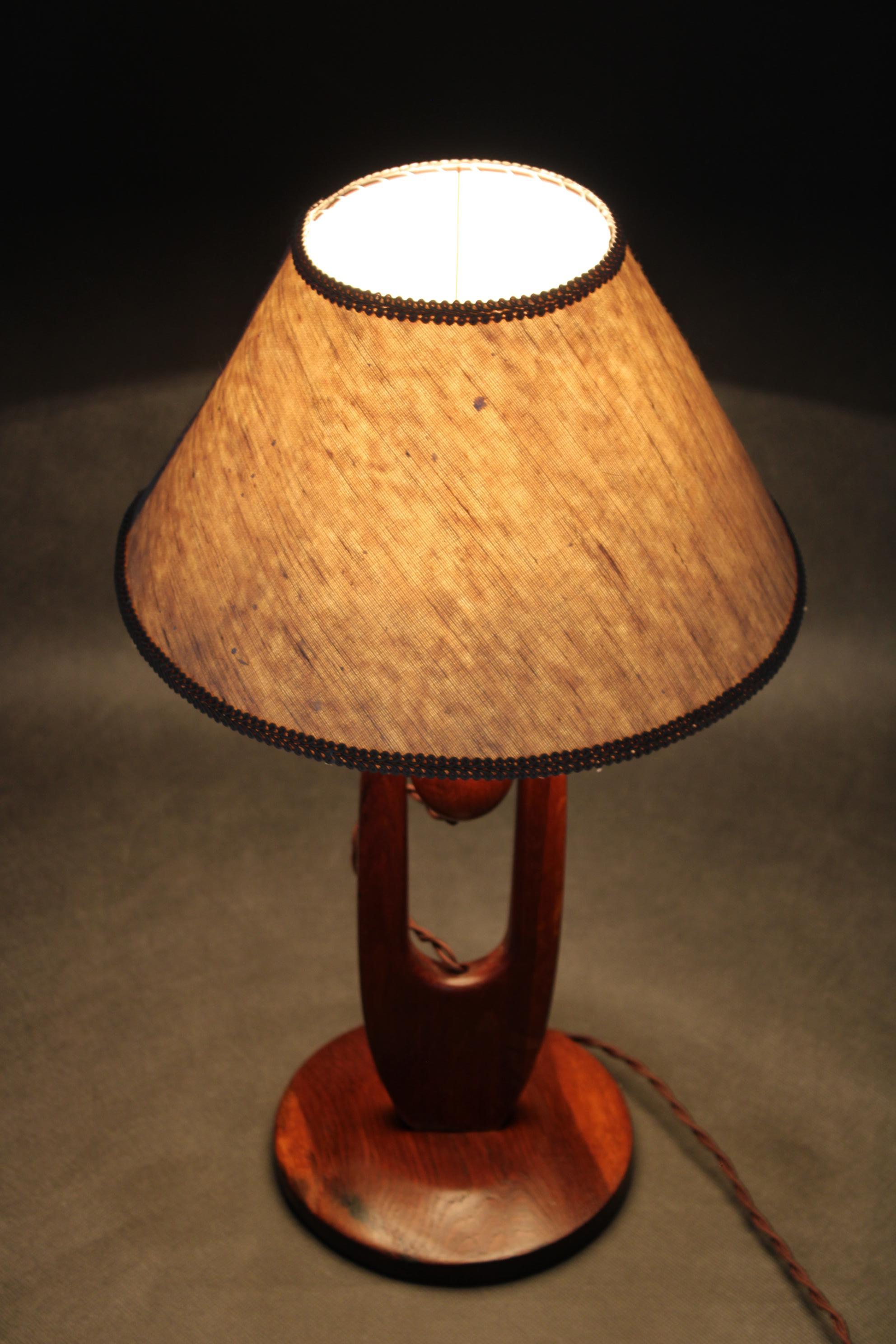1960s Oak Table or Wall Lamp, Czechoslovakia For Sale 13