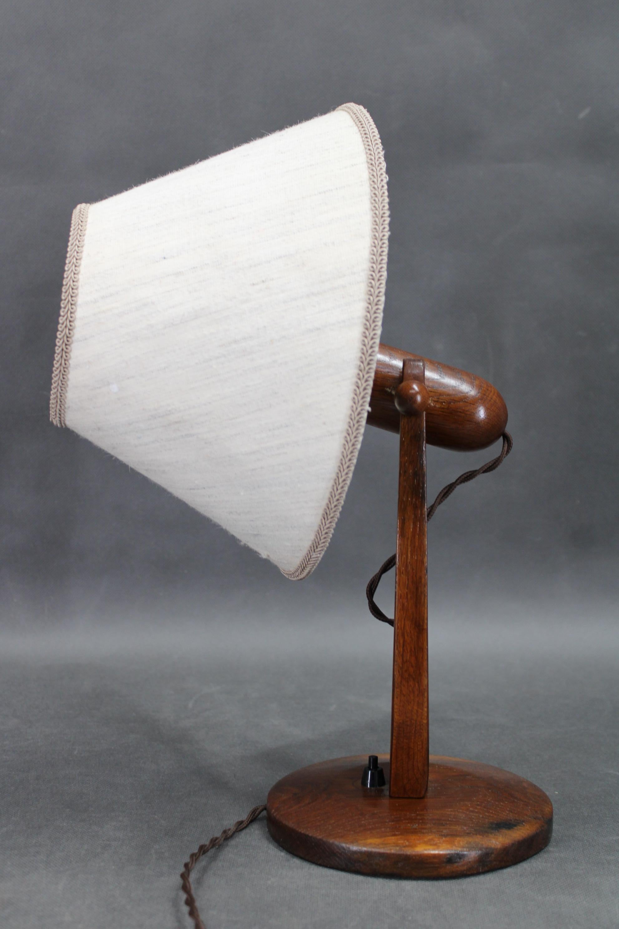1960s Oak Table or Wall Lamp, Czechoslovakia For Sale 2