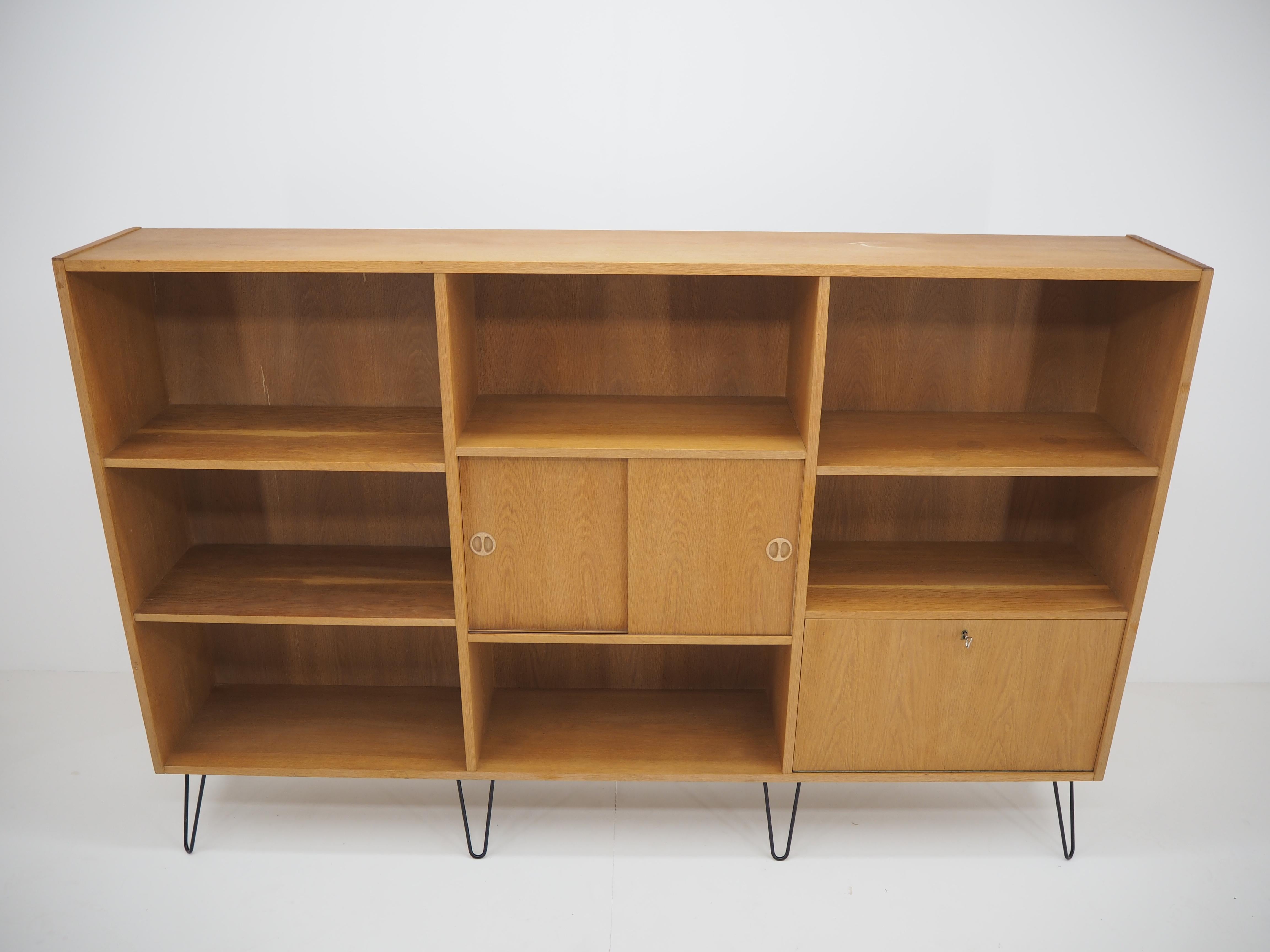 1960s Oak Upcycled Bookcase Cabinet, Denmark 3