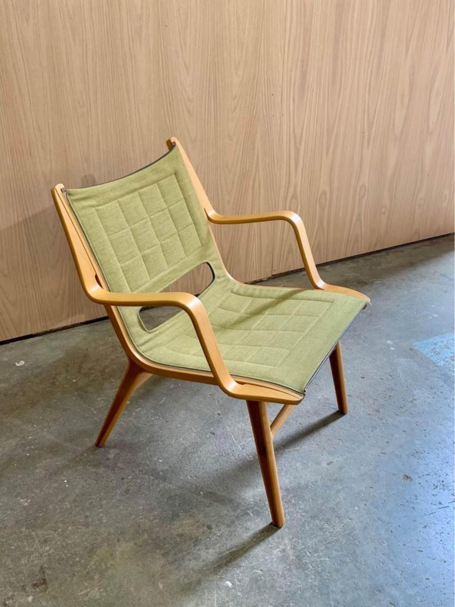 Cuir Chaise d'appoint des années 1960 de Peter Hvidt pour Fritz Hansen en vente